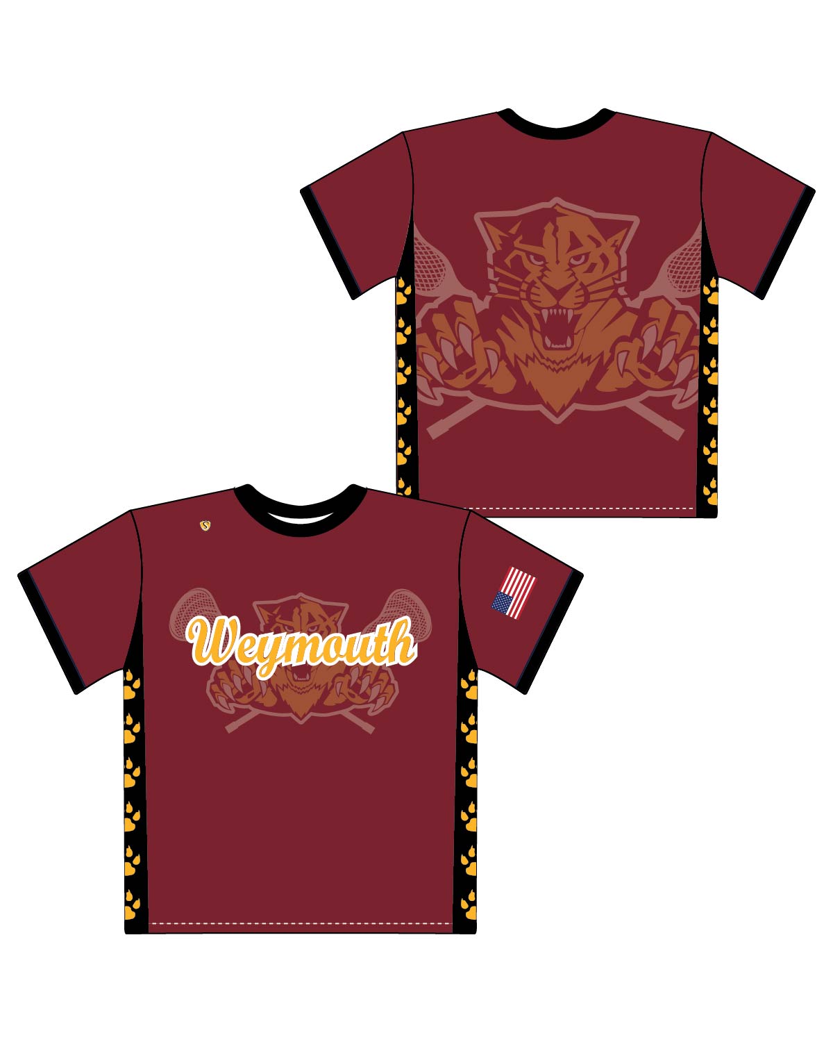 Custom Sublimated Shooter Shirt - Weymouth 1