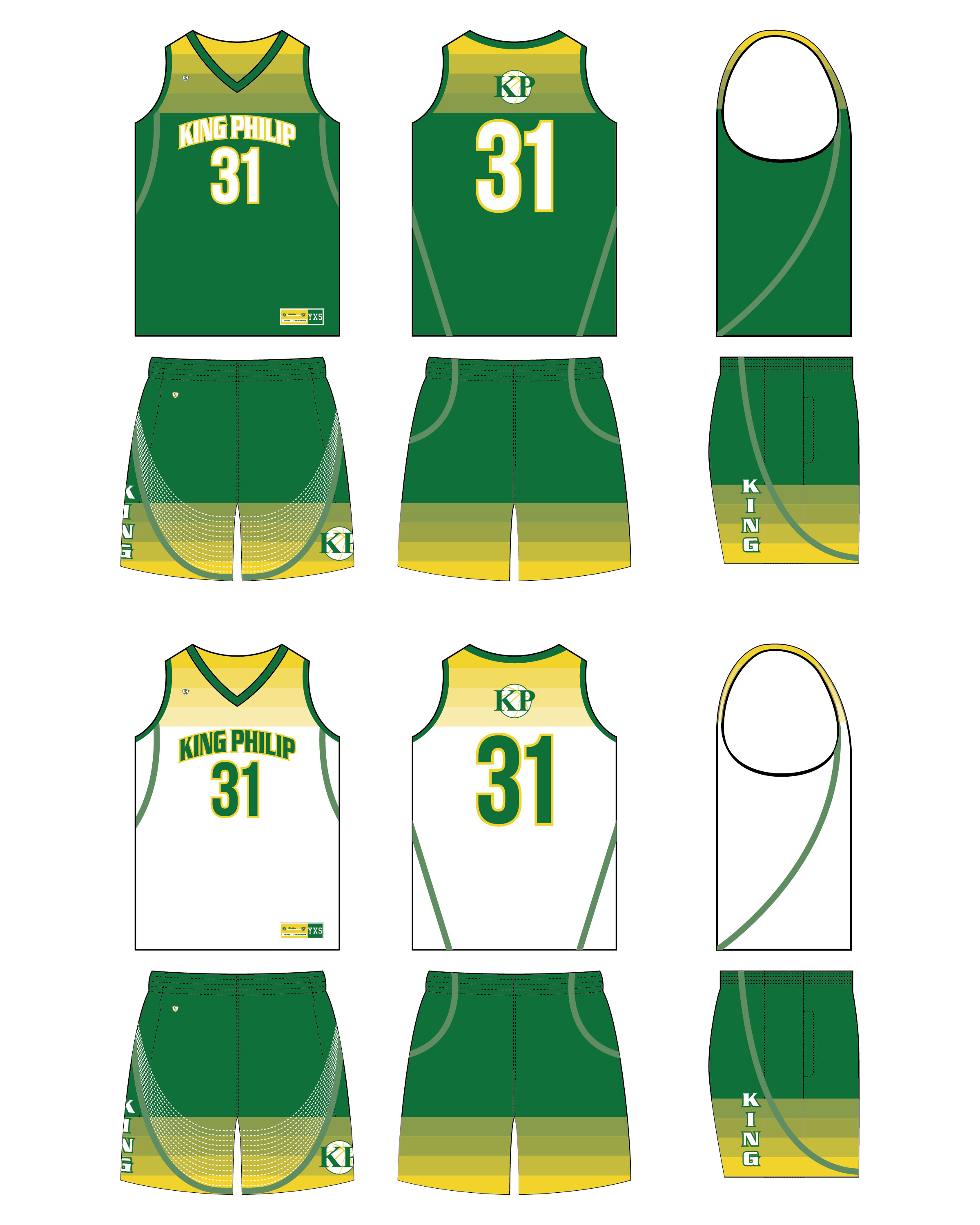 Custom Sublimated Basketball Uniform - KP 11