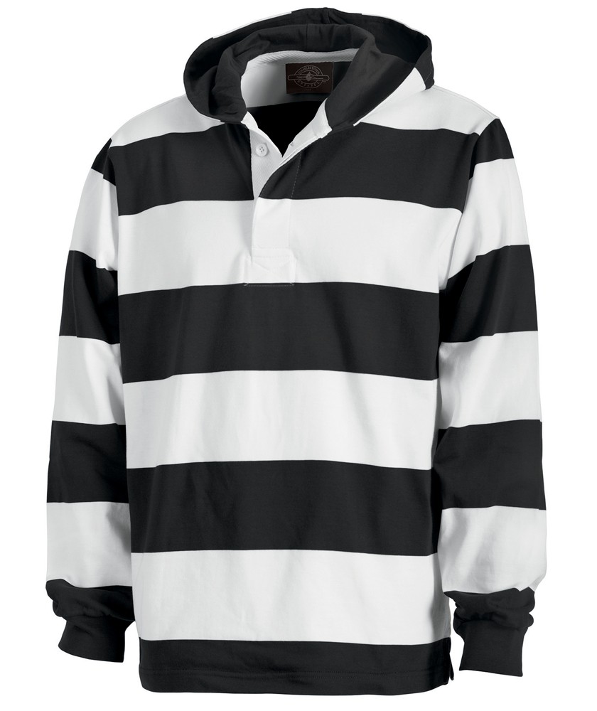 9574 | Hooded Rugby Pullover