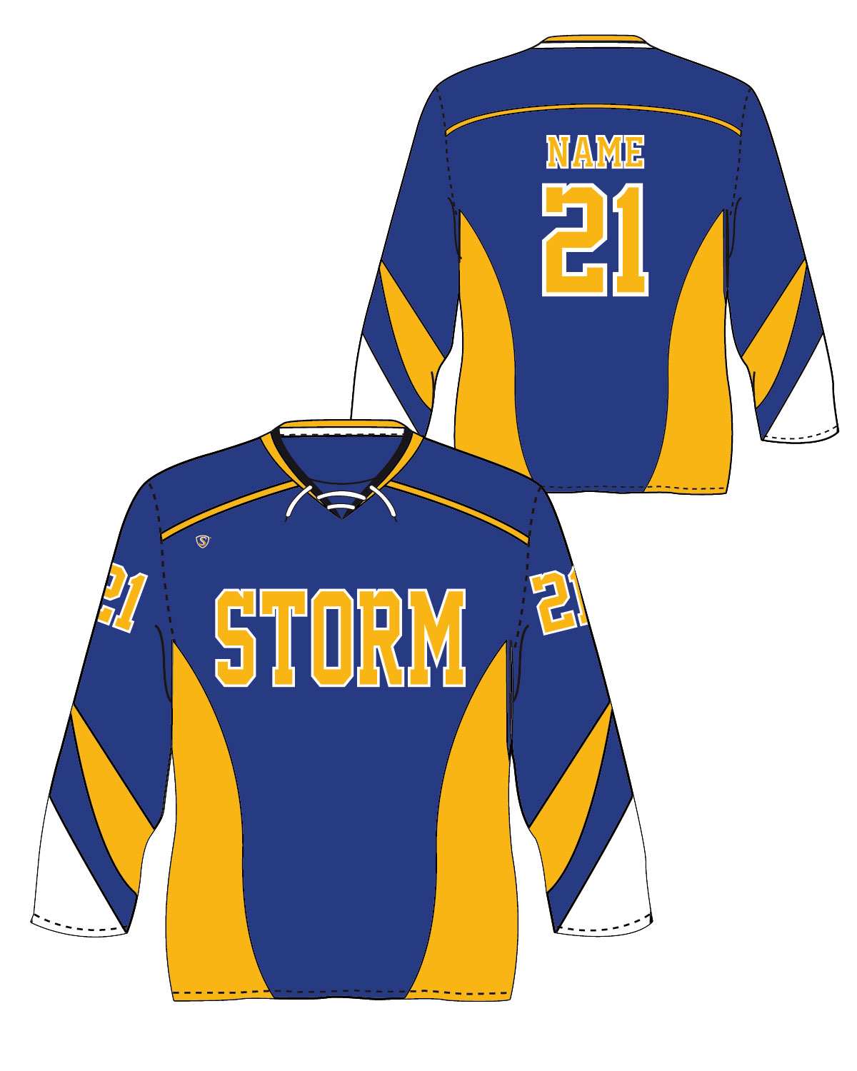 Custom Sublimated Hockey Jersey - Storm