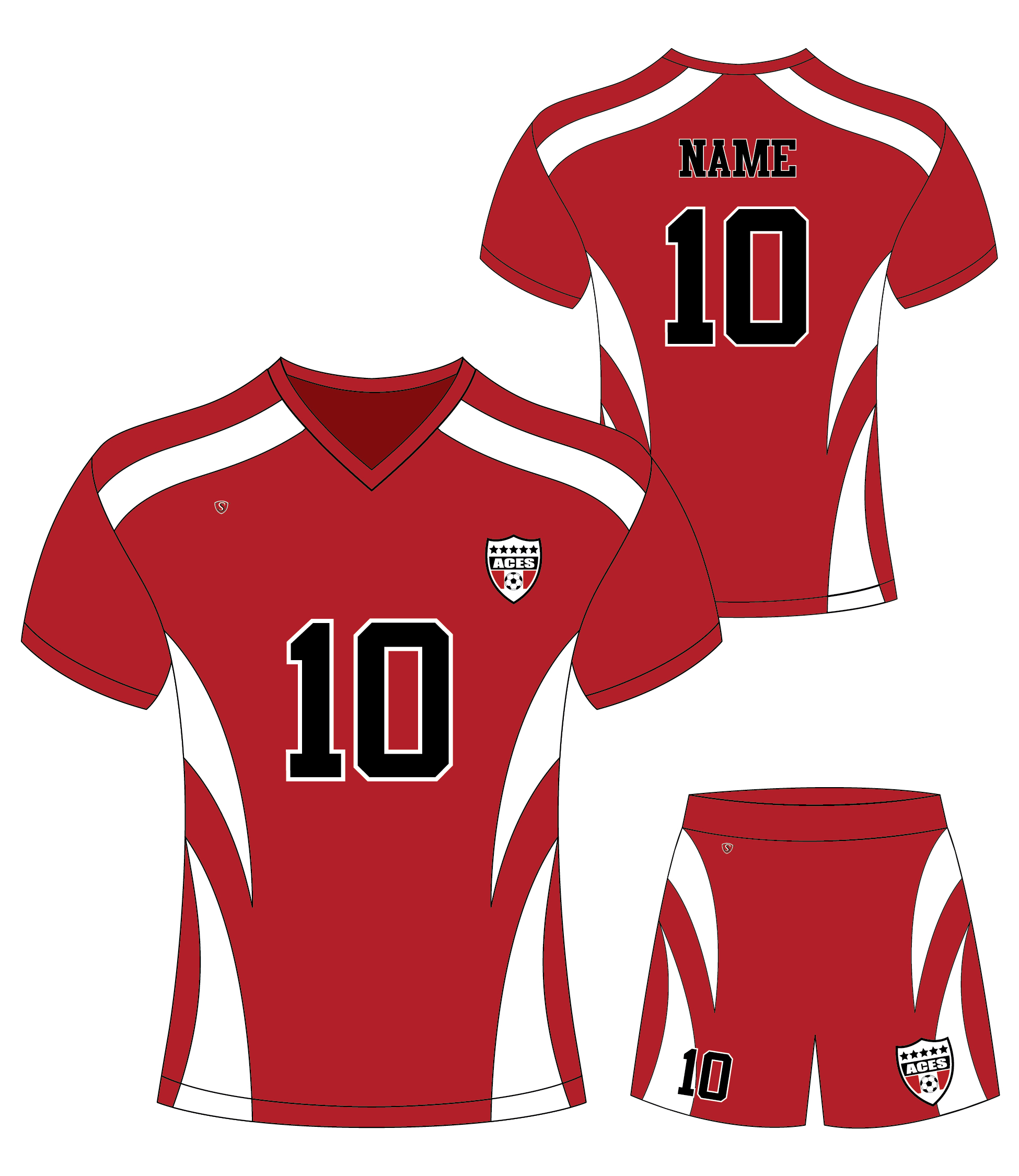 Custom Sublimated Soccer Uniform - Aces 