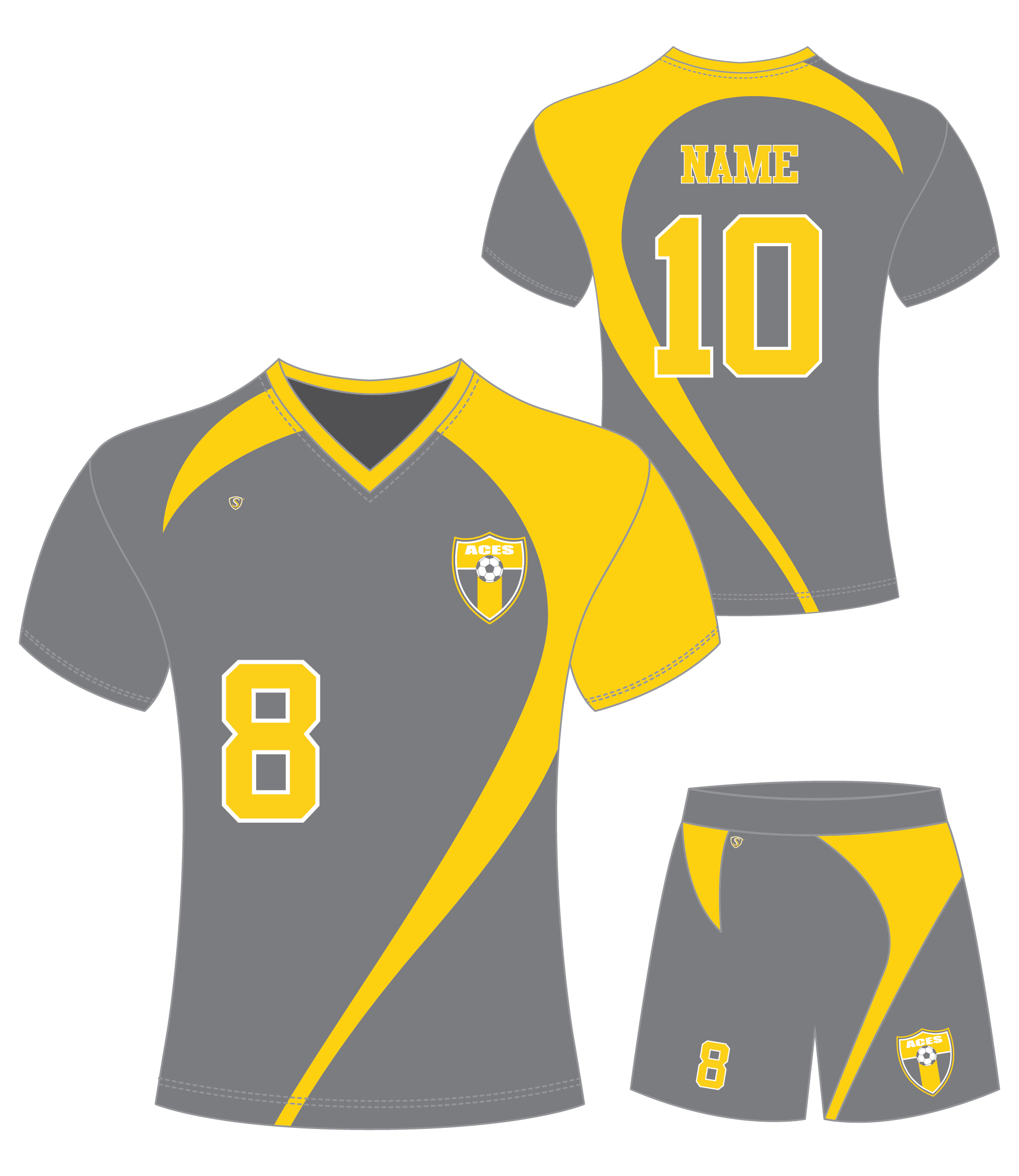 Custom Sublimated Soccer Uniform - Aces