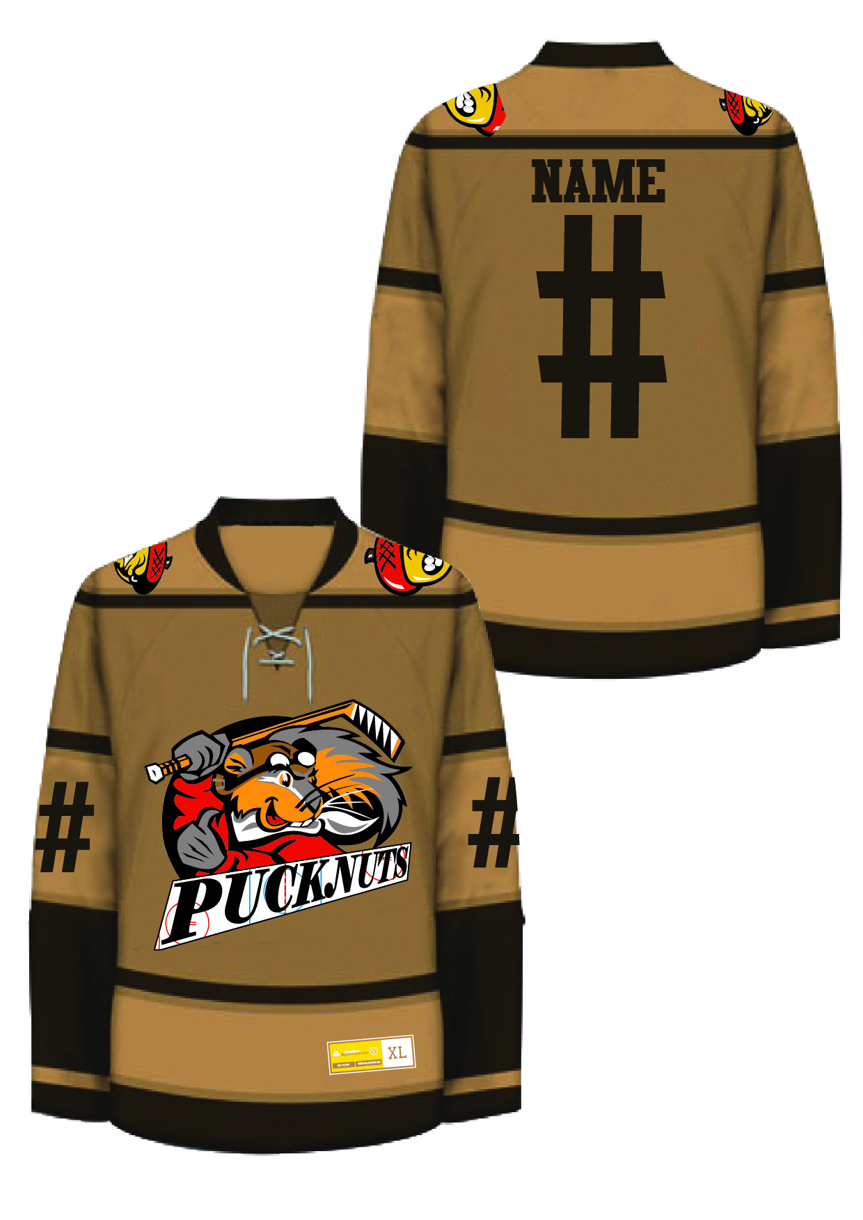 Custom Sublimated Hockey Jersey - Pucknuts 1 