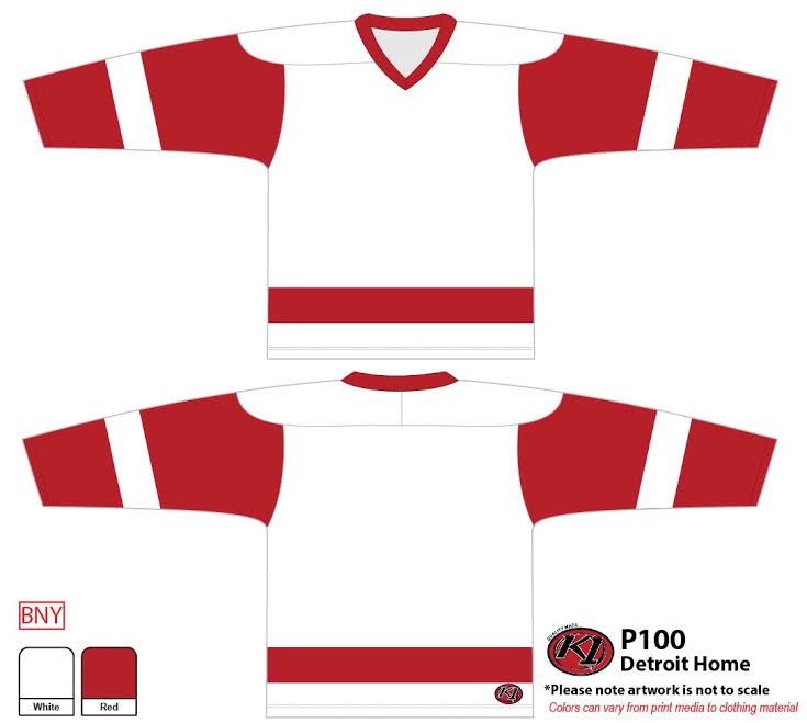 K1 Hockey Jersey - Detroit Home 1 
