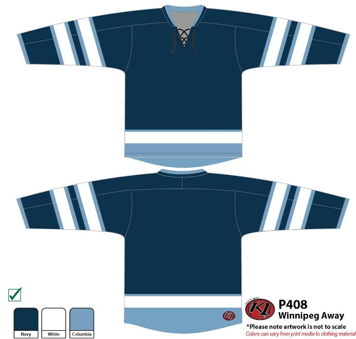 K1 Hockey Jersey - Winnipeg Away 1