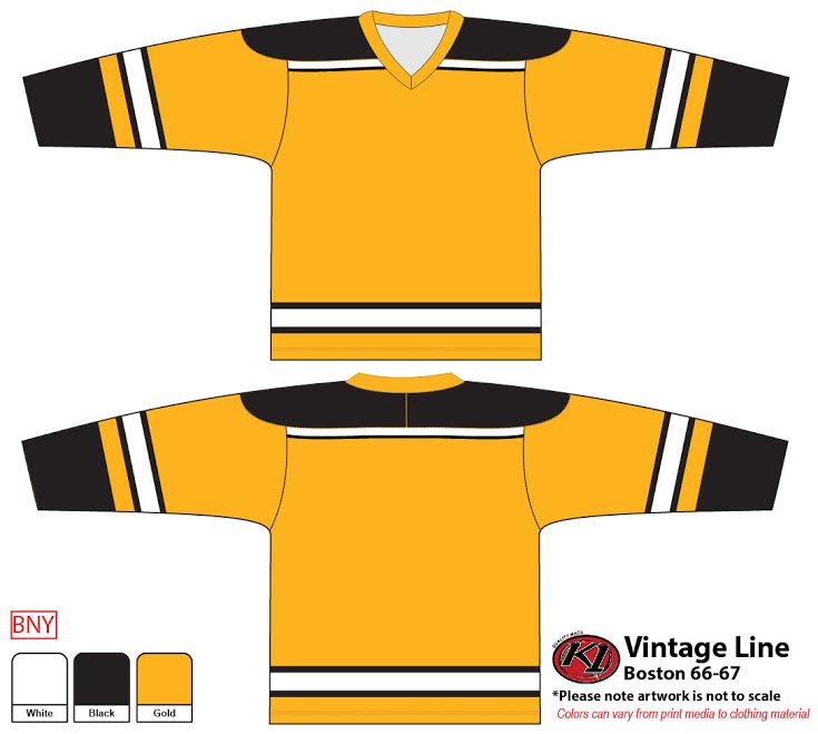 K1 Hockey Jersey - Bruins '66-'67