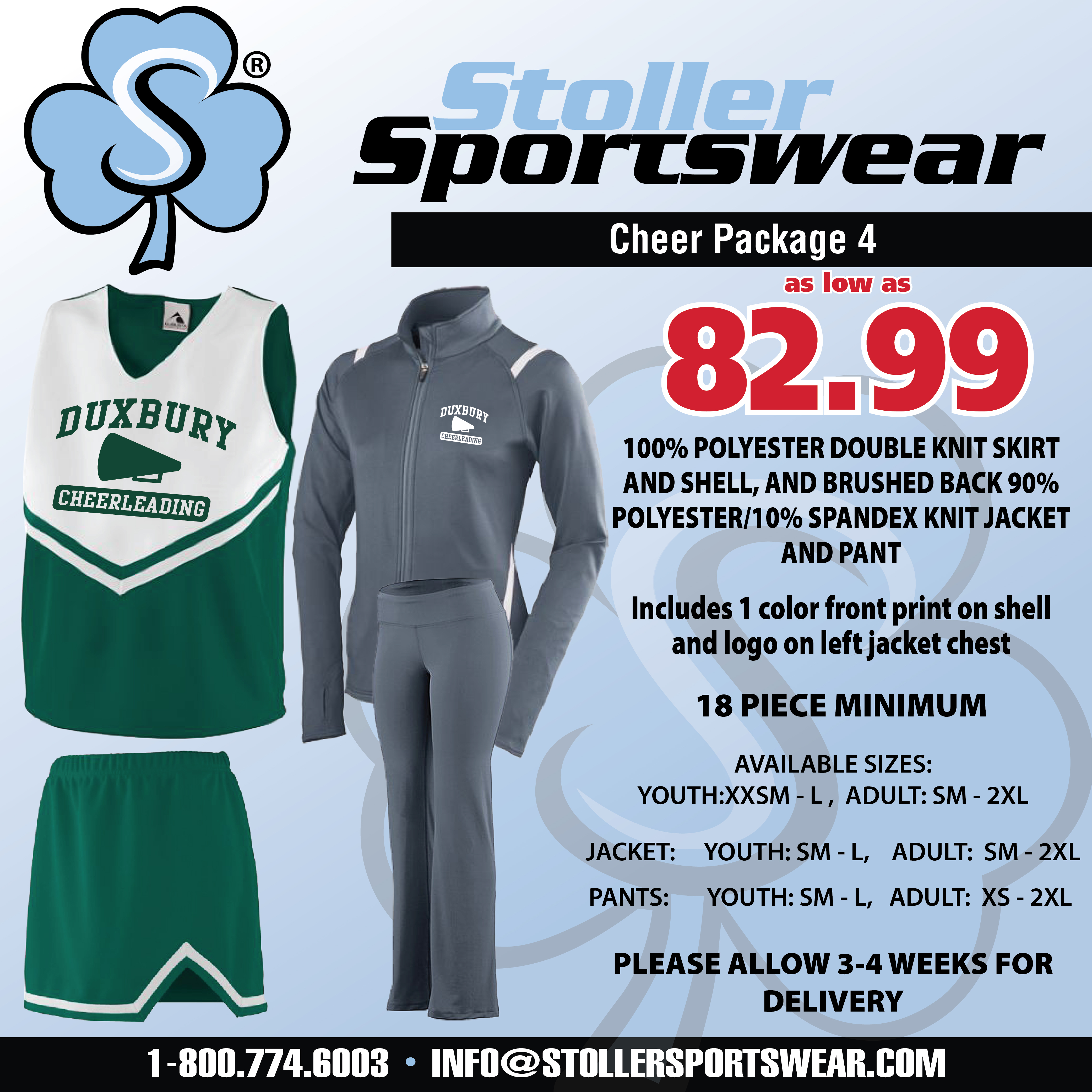 Cheer Uniform & Apparel Package
