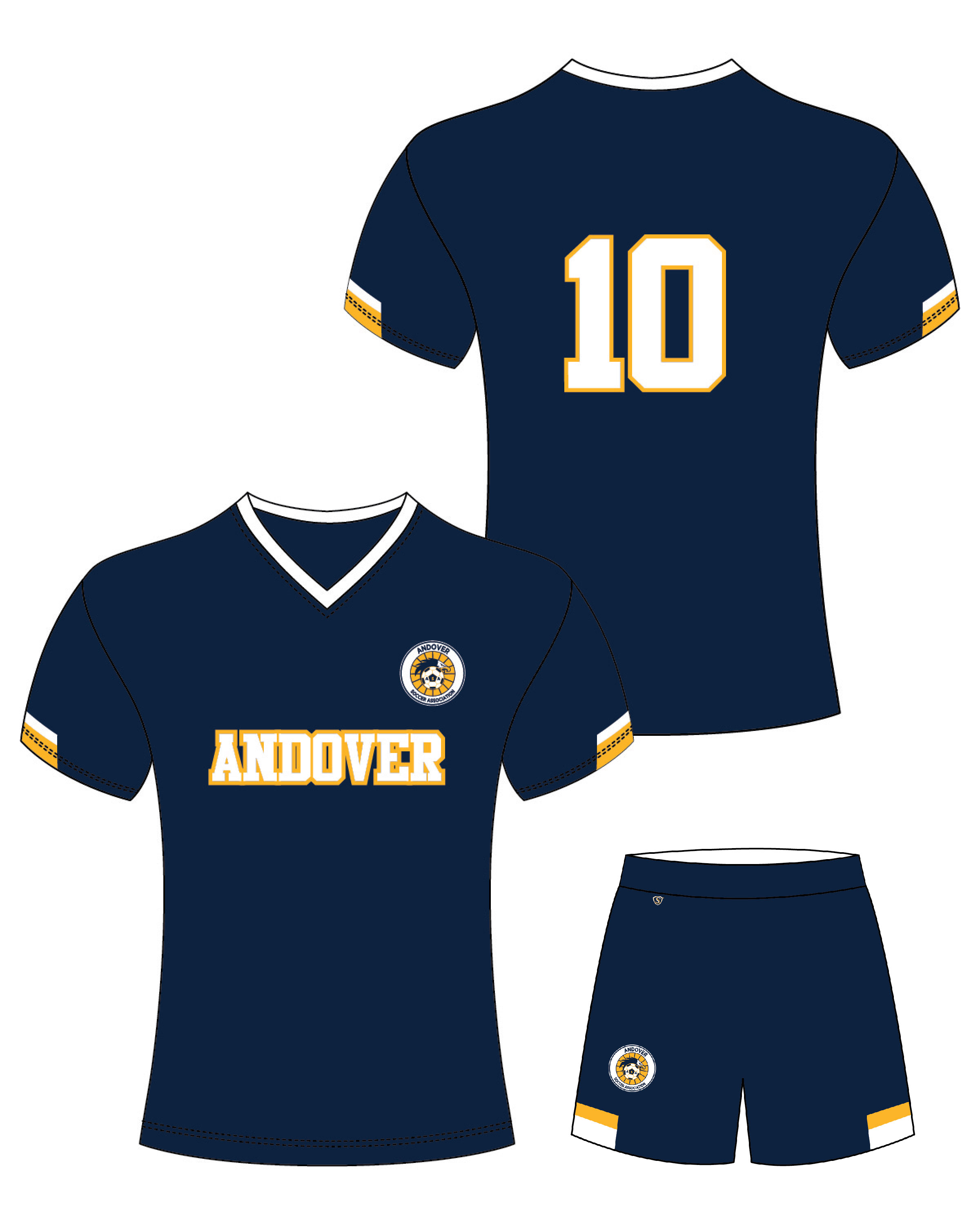 Custom Sublimated Soccer Uniform - Andover 3