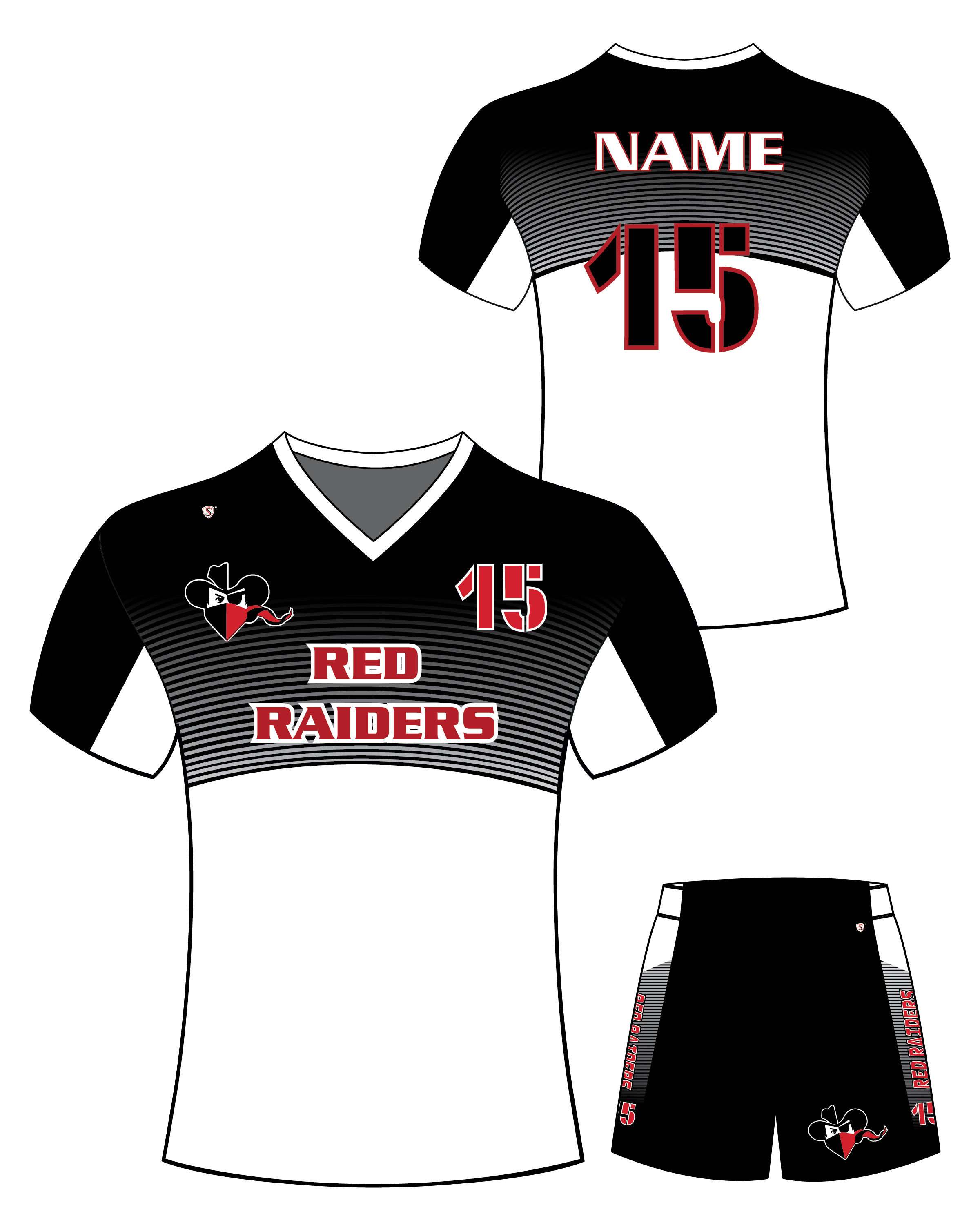 Custom Sublimated Soccer Uniform - Red Raiders