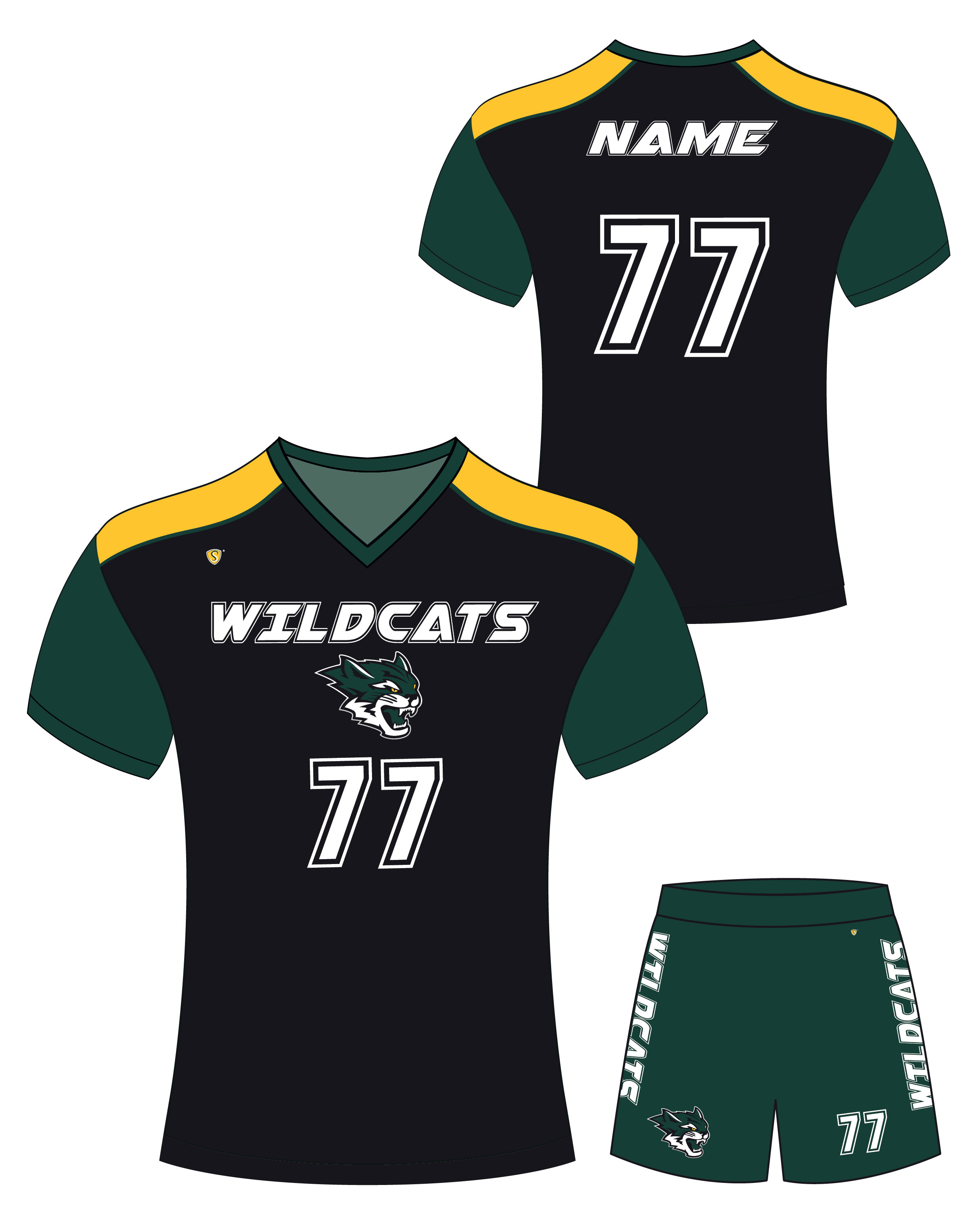 Custom Sublimated Soccer Uniform - Wildcats 1