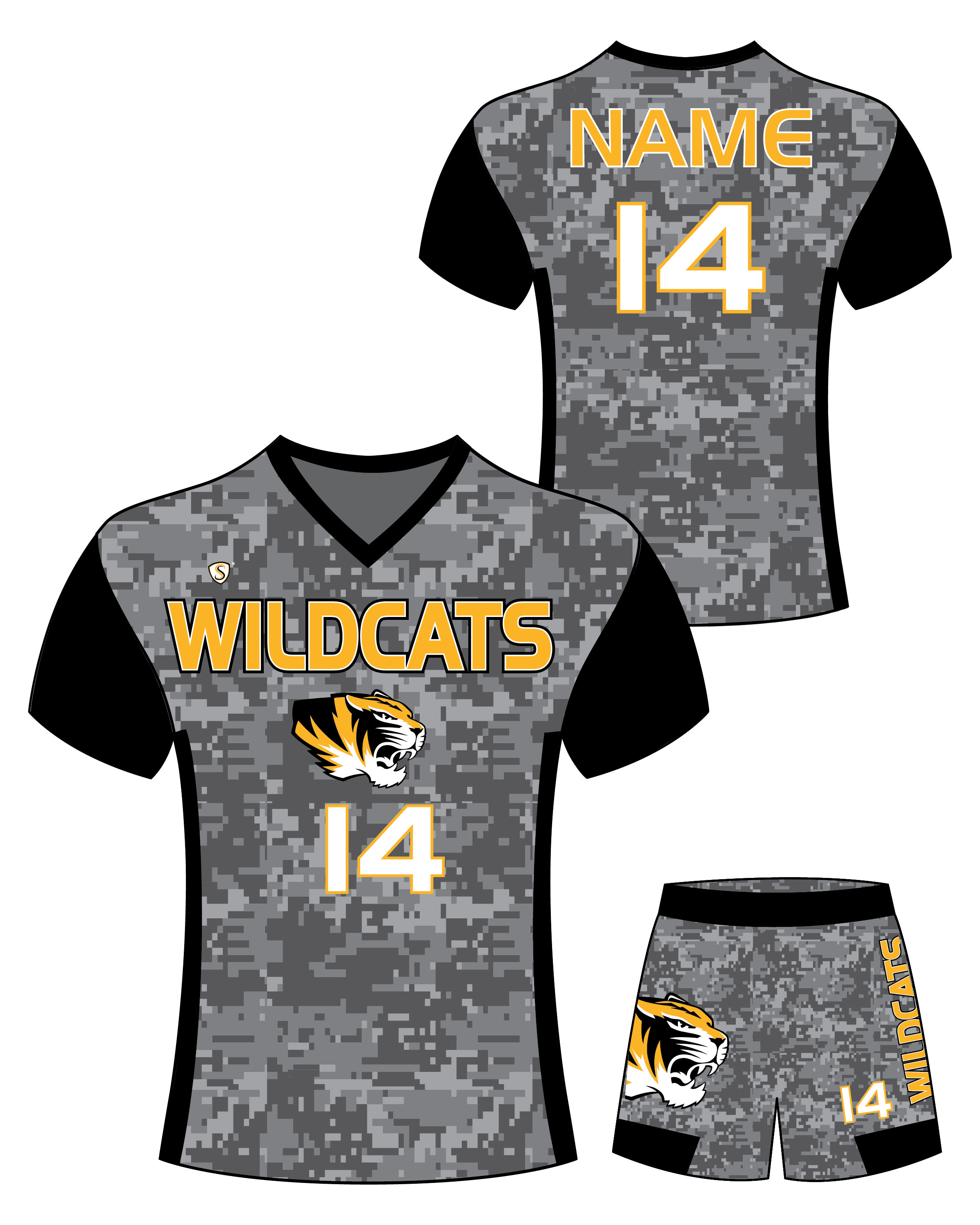 Custom Sublimated Soccer Uniform - Wildcats 2