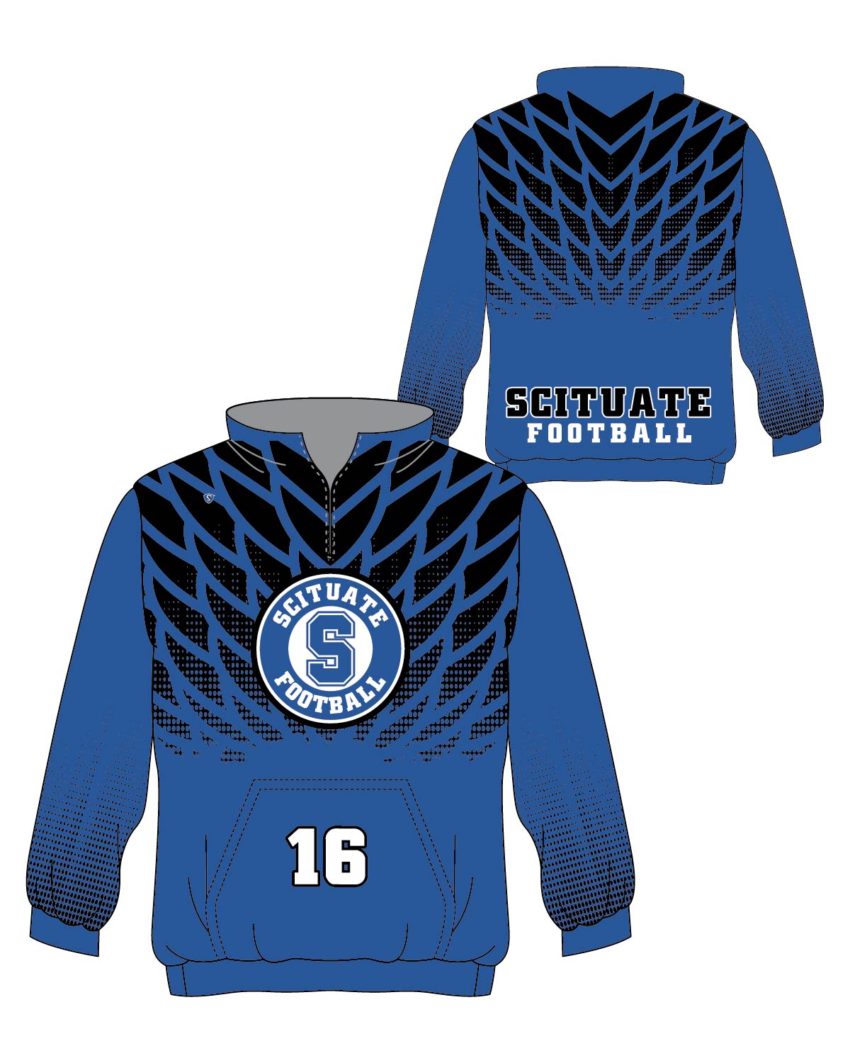 Custom Sublimated 1/4 Zip Pullover - Scituate