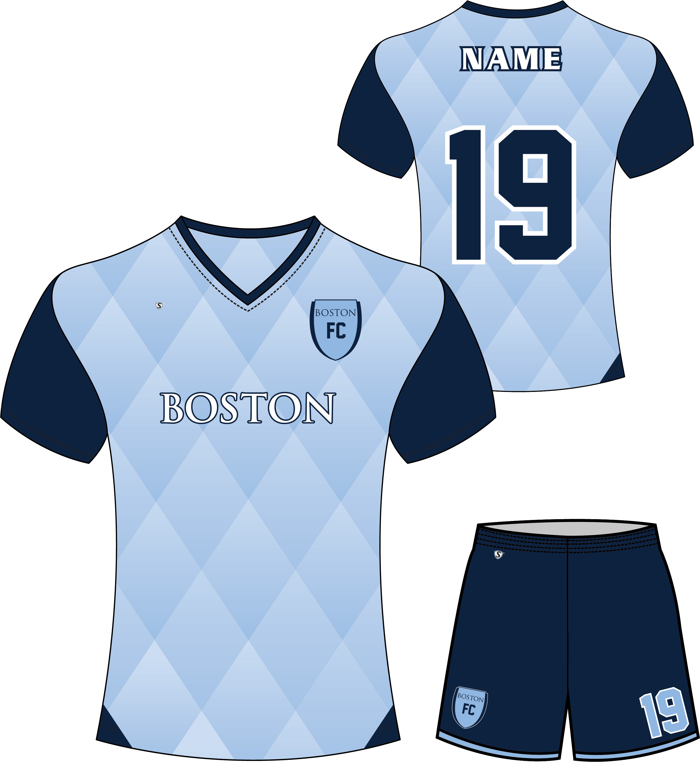 Custom Sublimated Soccer Uniform -  Boston