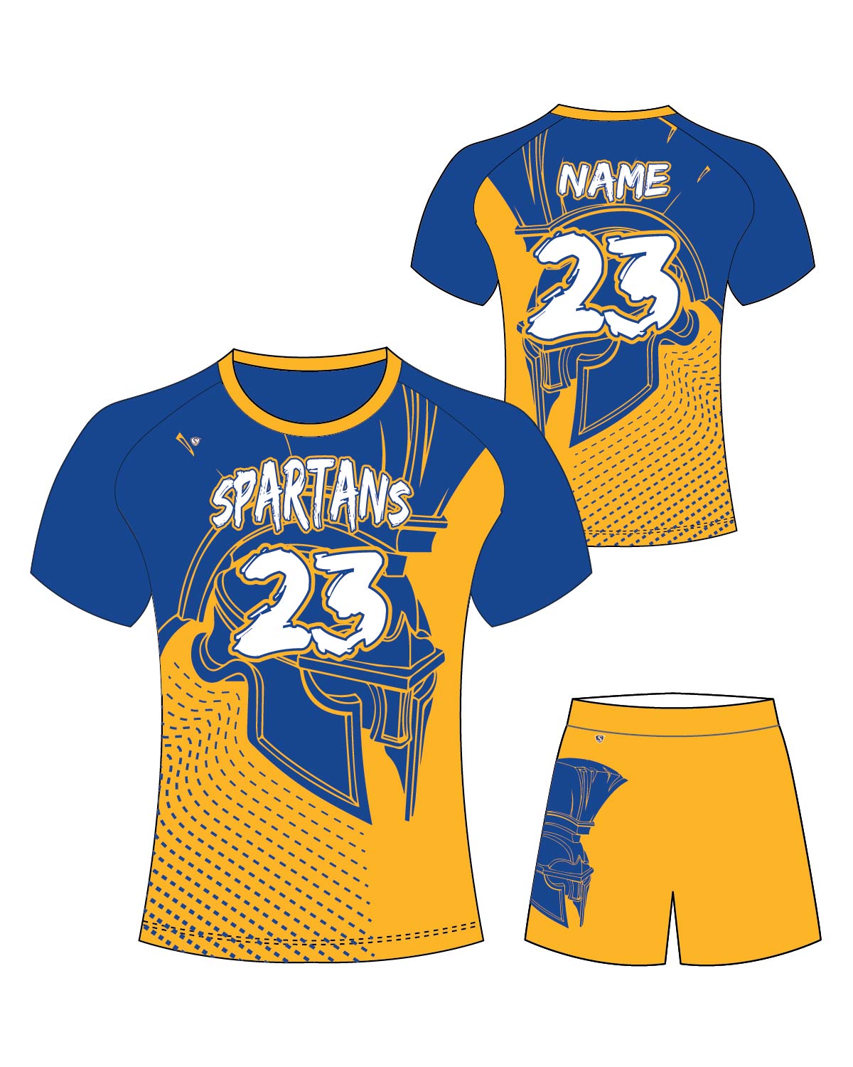 Custom Sublimated Soccer Shooter Shirt - Spartans 2