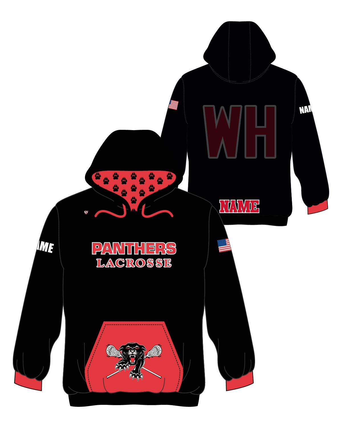 Custom Sublimated Hoodie - Panthers 3