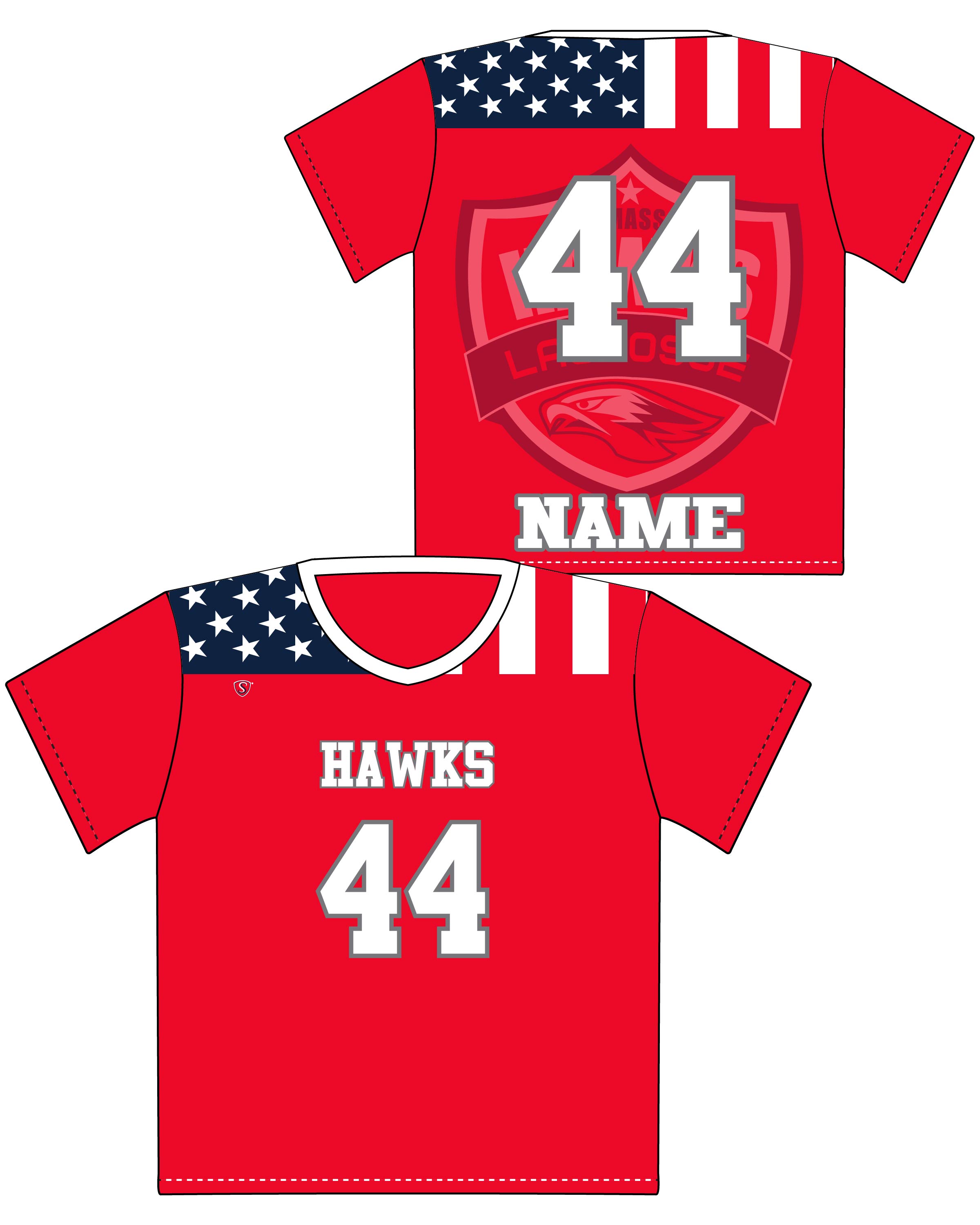 Custom Sublimated Shooter Shirt - Hawks 11