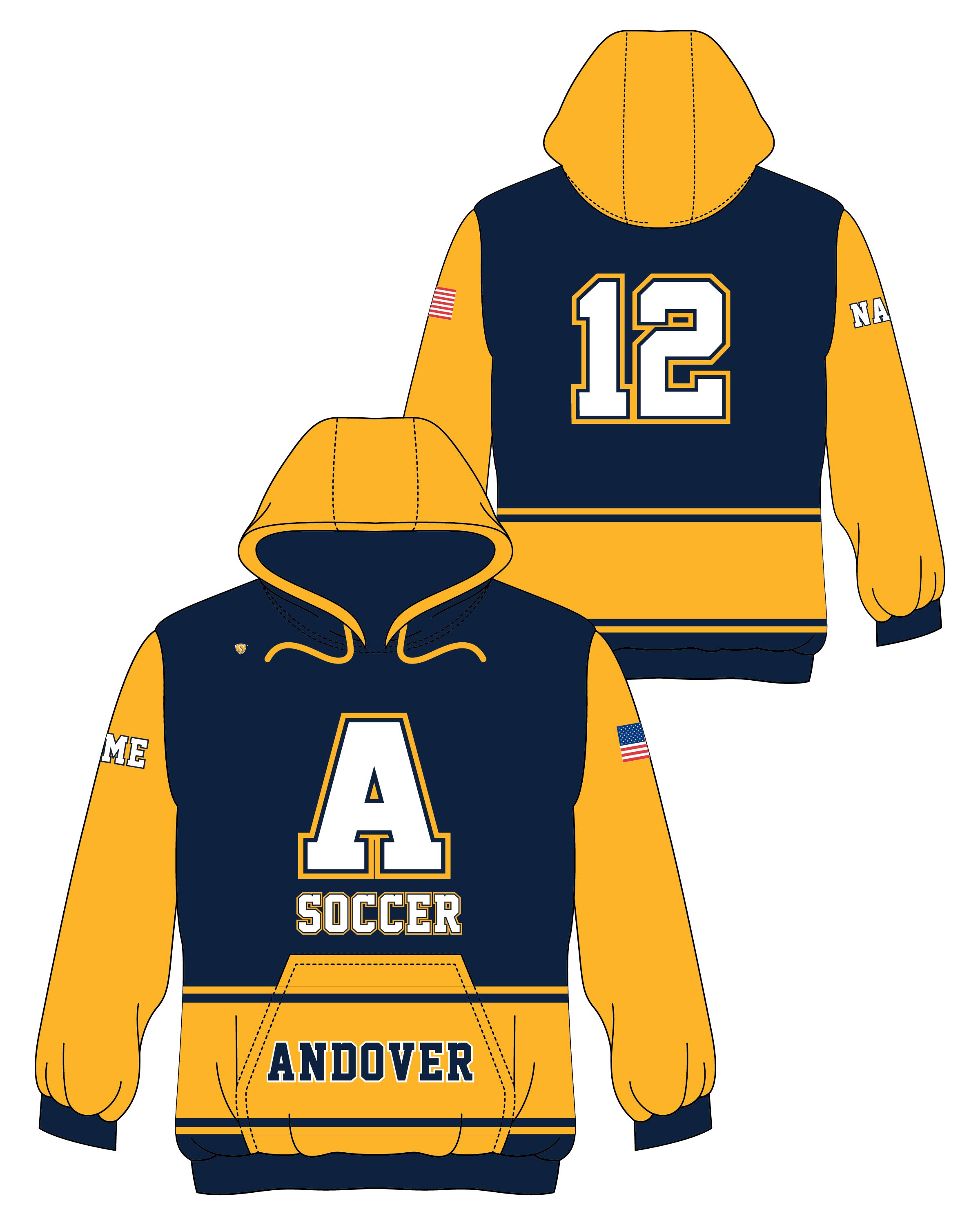 Custom Sublimated Hoodie - Andover 2