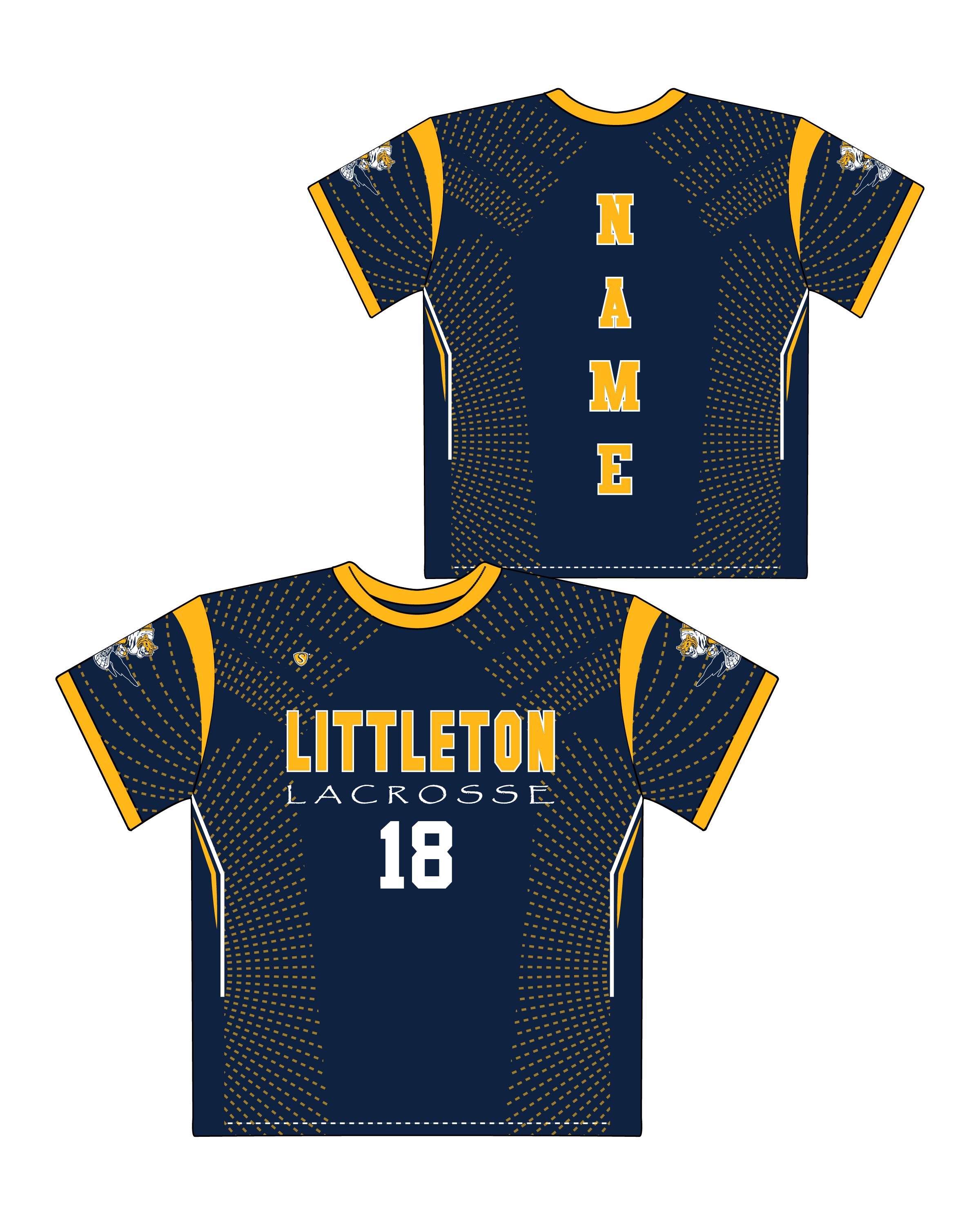 Custom Sublimated Shooter Shirt - Littleton 6 
