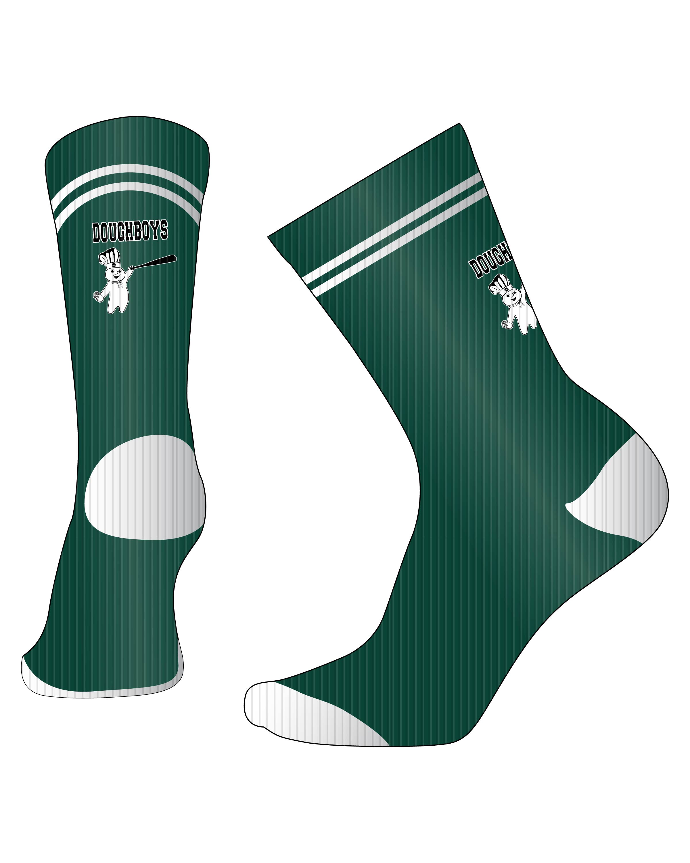 Custom Sublimated Socks - Doughboys 