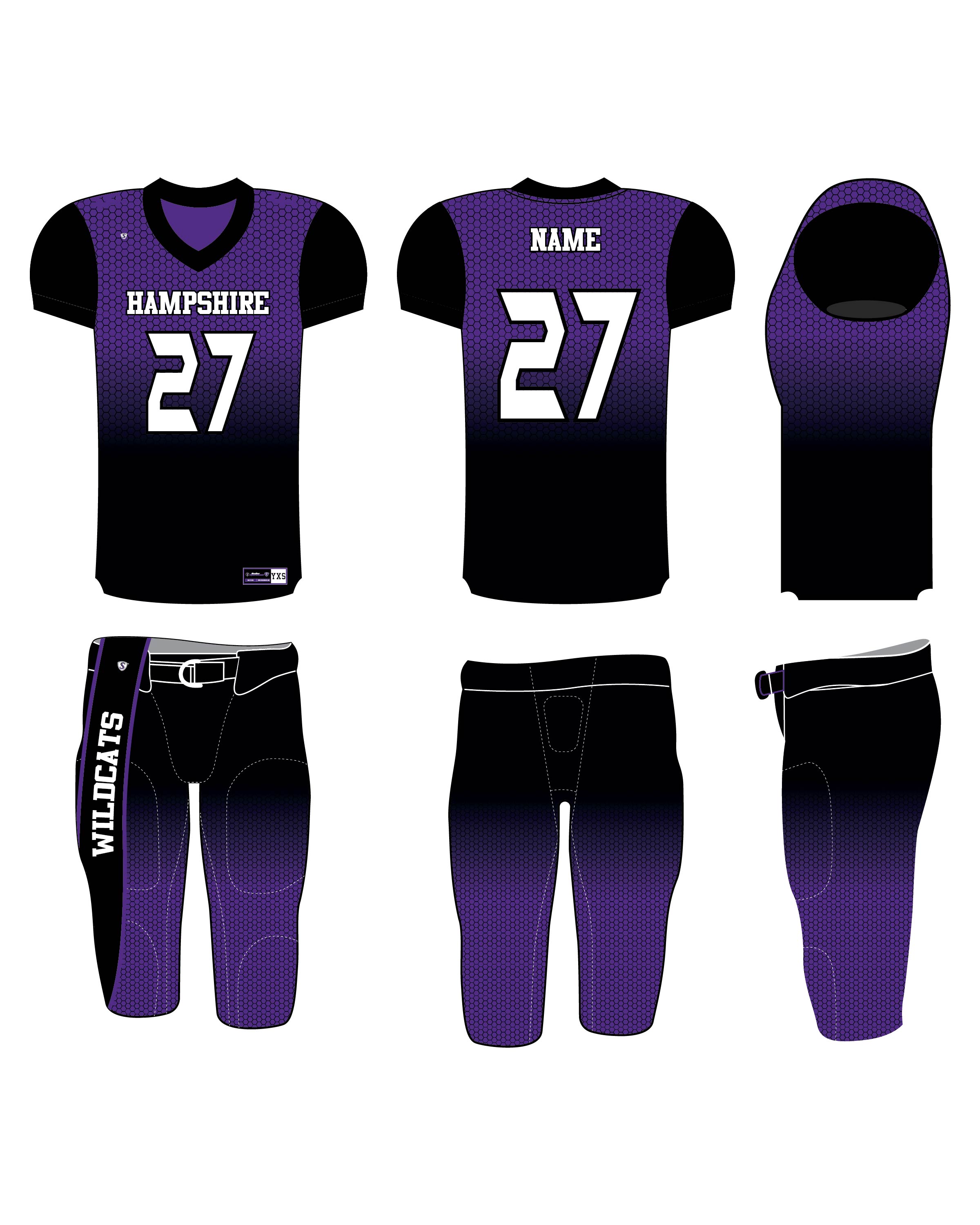 Custom Sublimated Football Uniform - Hampshire 3