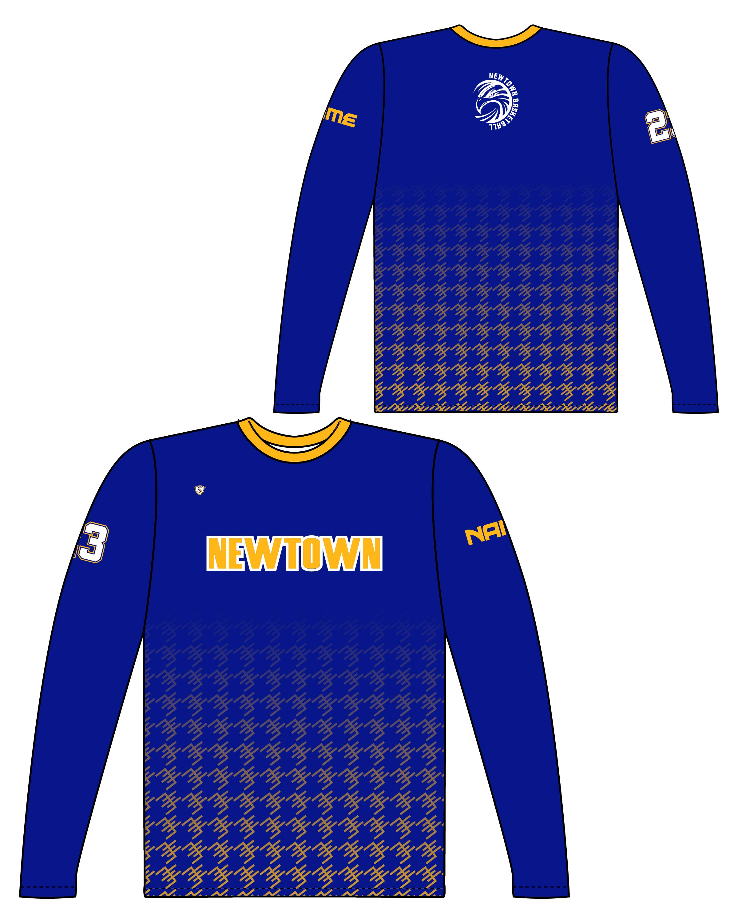 Custom Sublimated Long Sleeve Shooter Shirt - Newtown 1