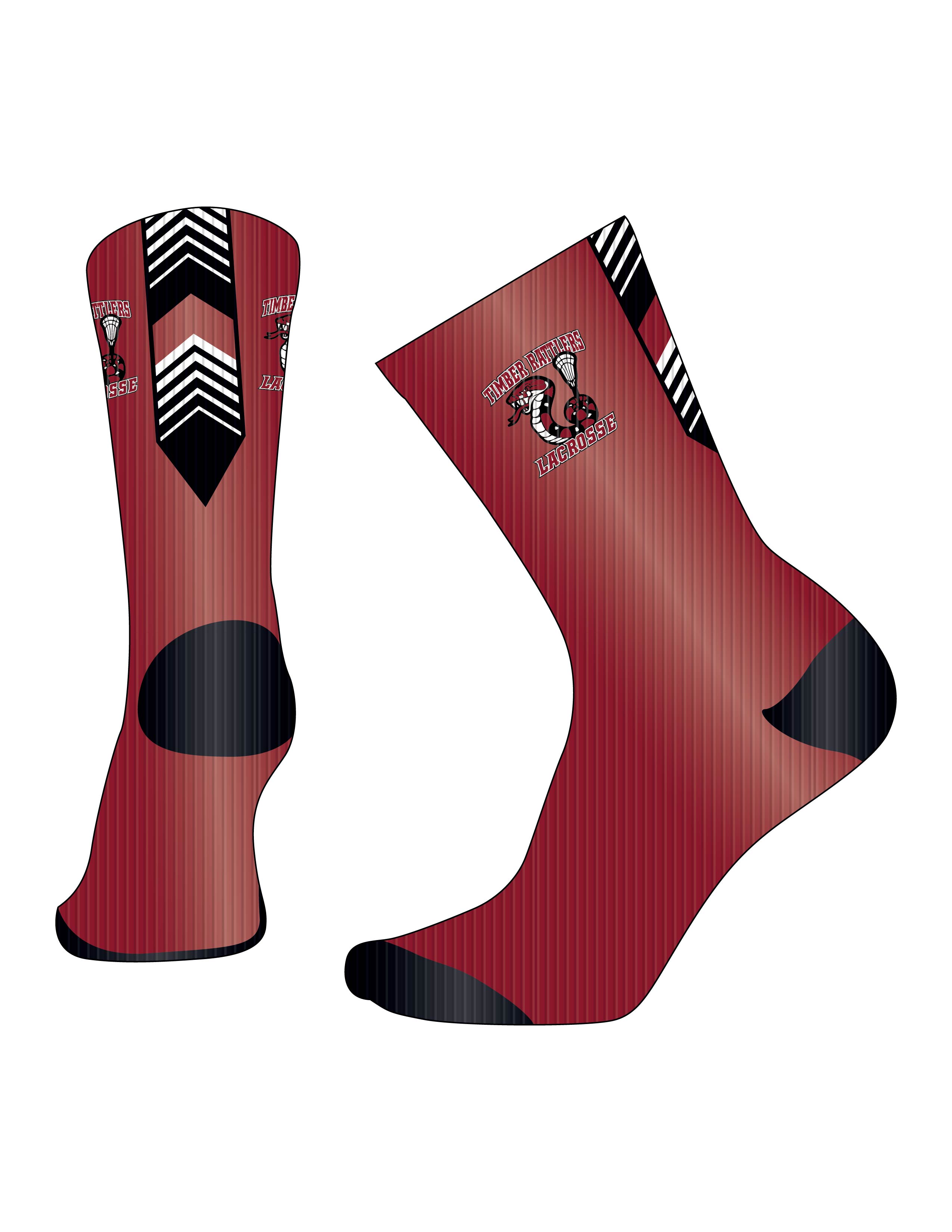 Custom Sublimated Socks - Timberlane Rattlers