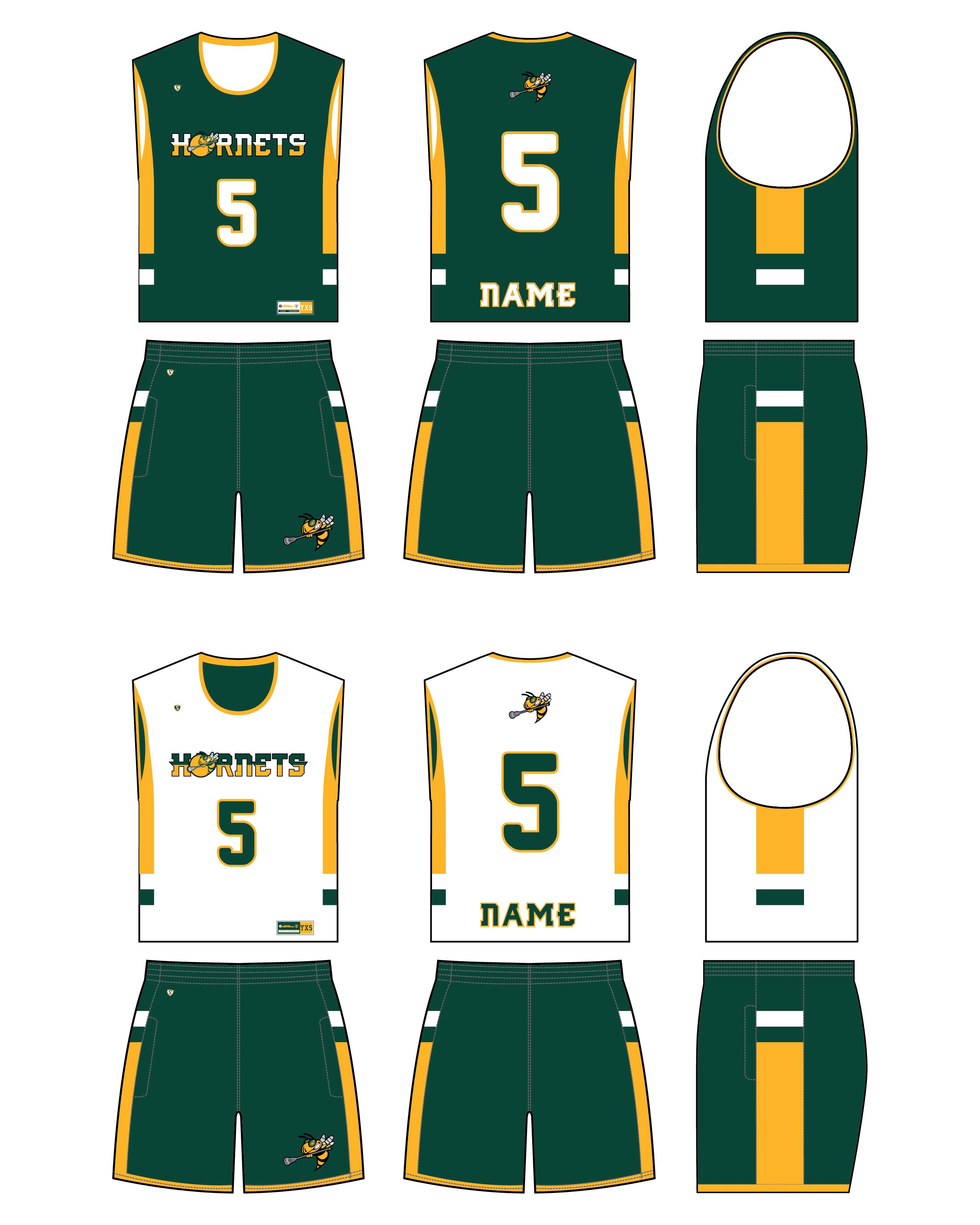 Custom Sublimated Lacrosse Uniform - Hornets 2