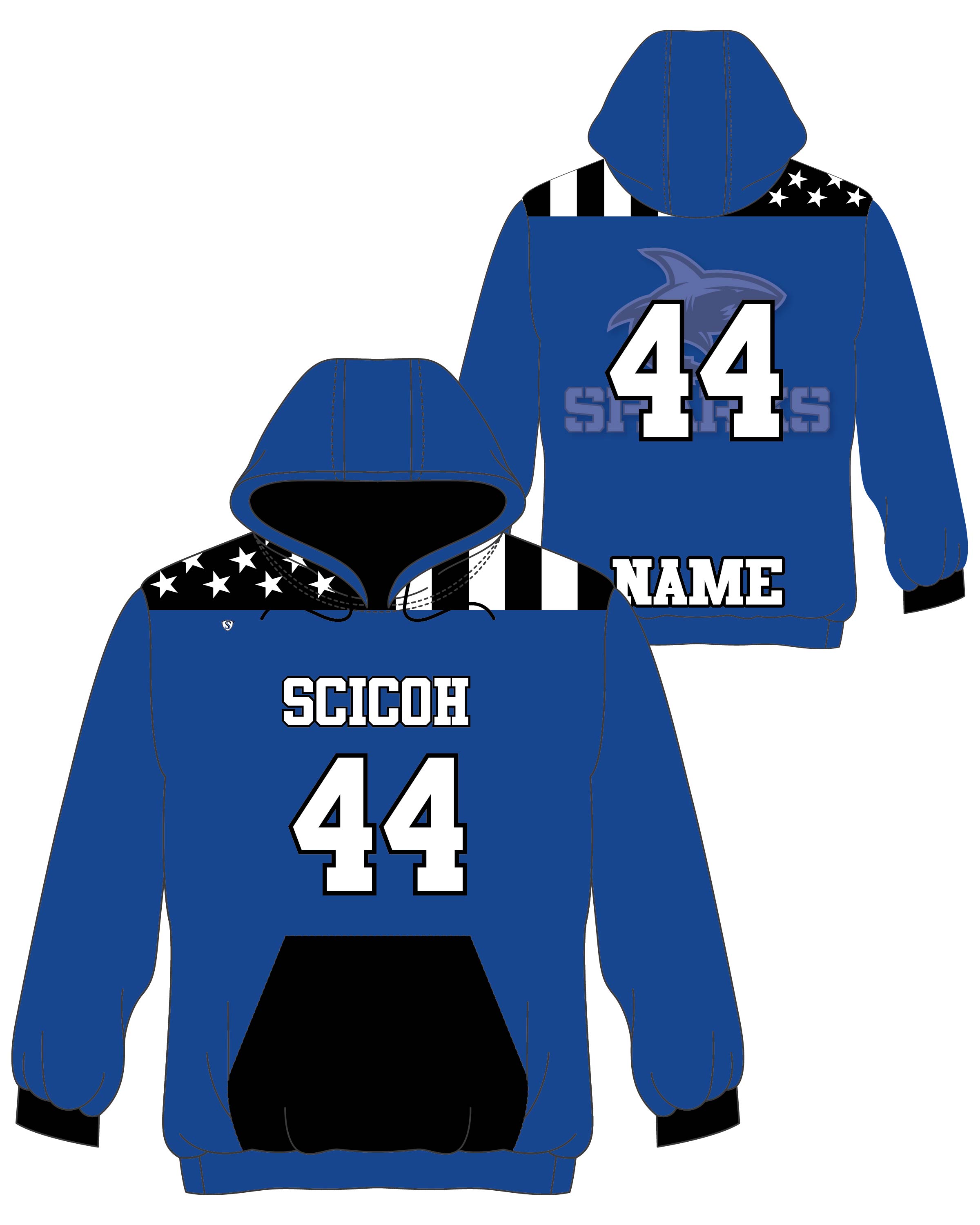 Custom Sublimated Hoodie - Scituate 7