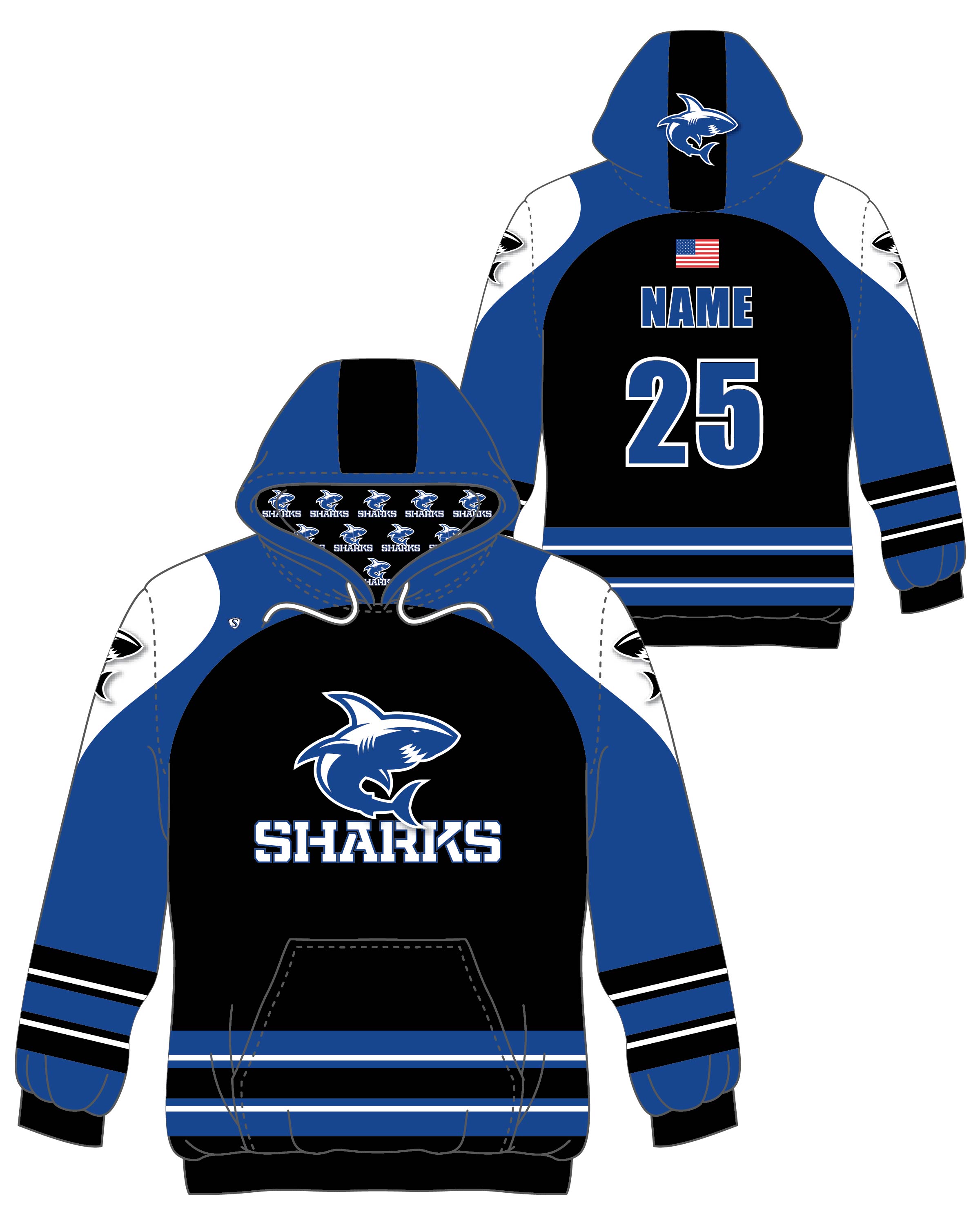Custom Sublimated Hoodie - Scituate 9