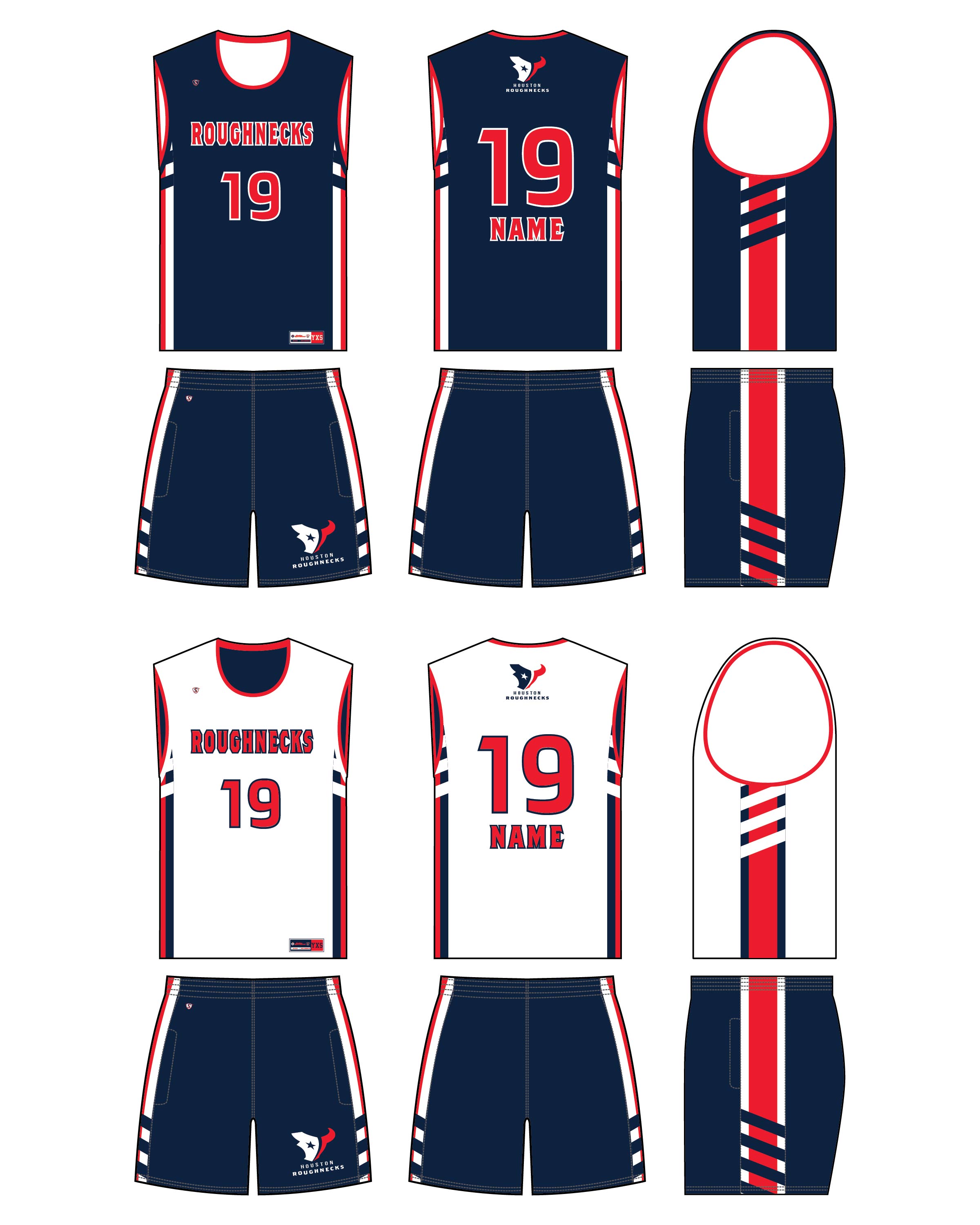 Custom Sublimate Basketball Uniform - Roughnecks