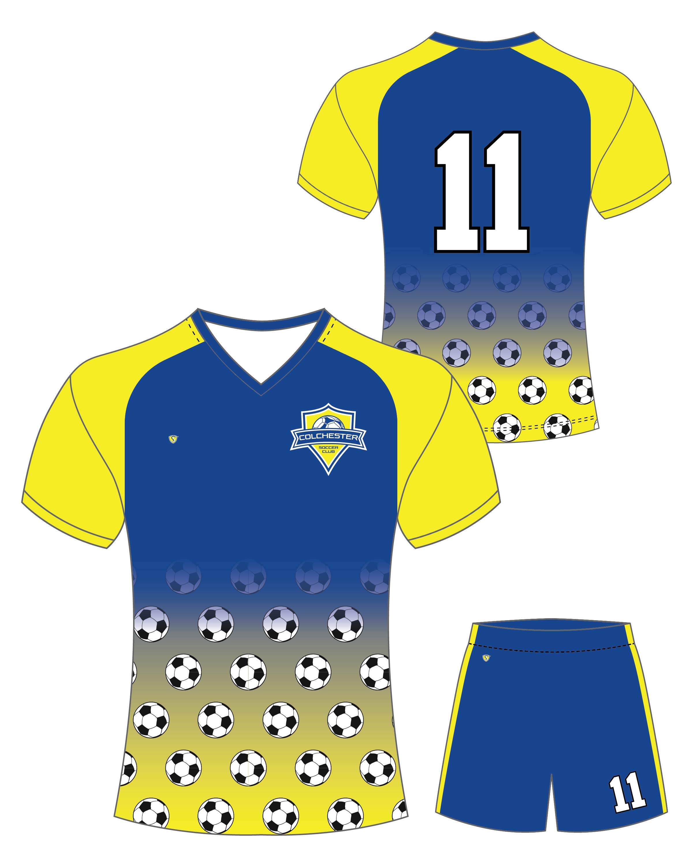 Custom Sublimated Soccer Uniform - Colchester 2