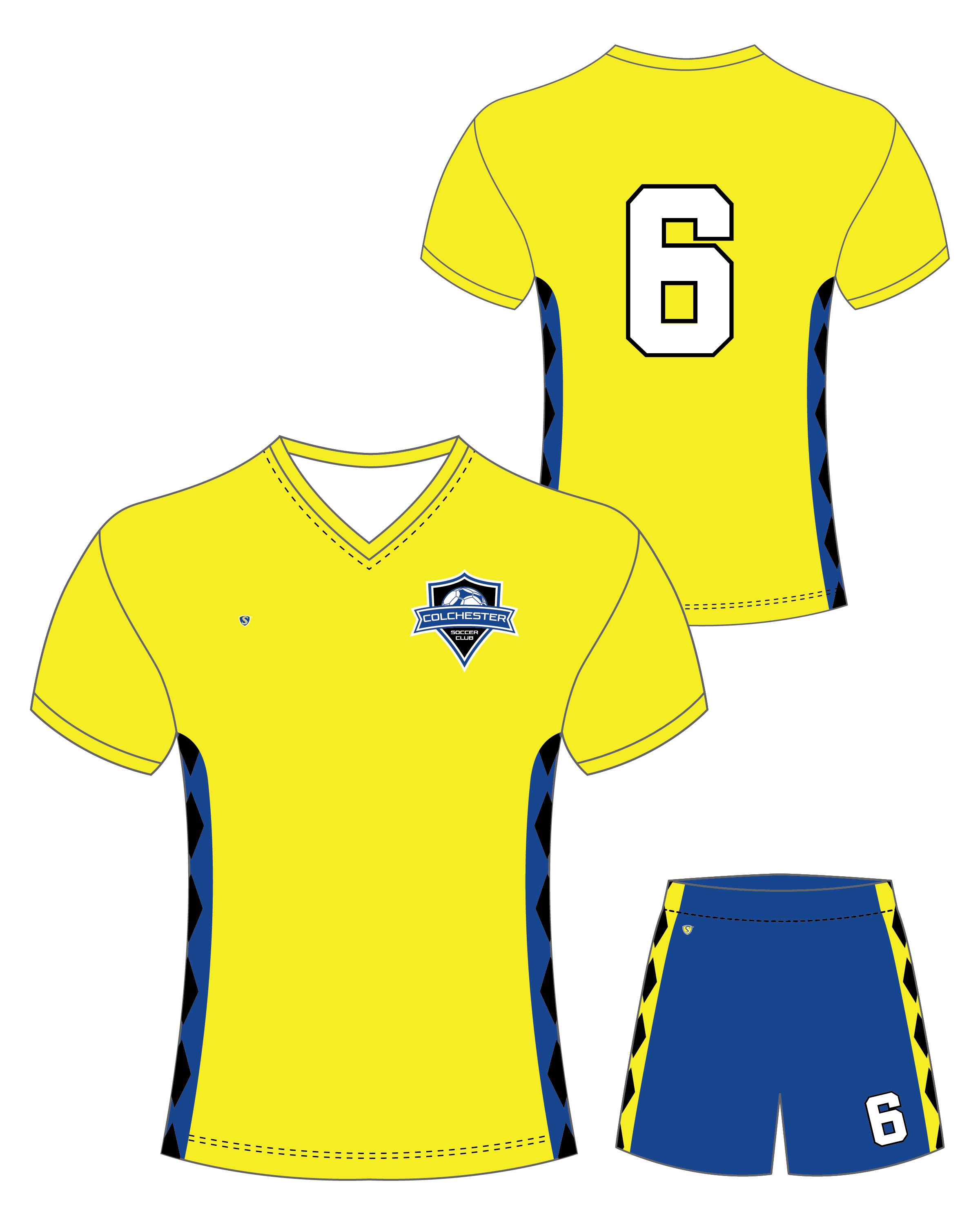 Custom Sublimated Soccer Uniform - Colchester 11