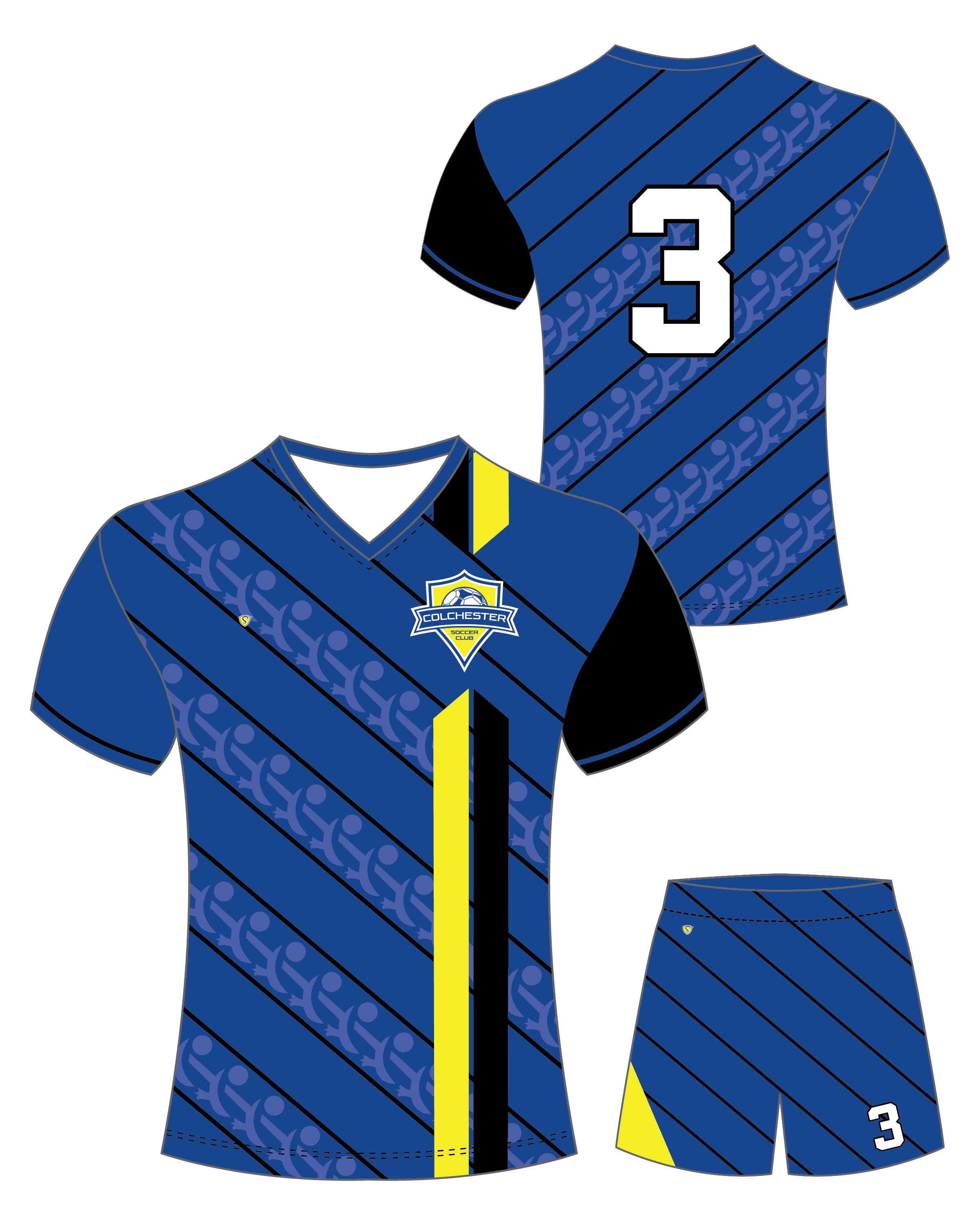 Custom Sublimated Soccer Uniform - Colchester 18