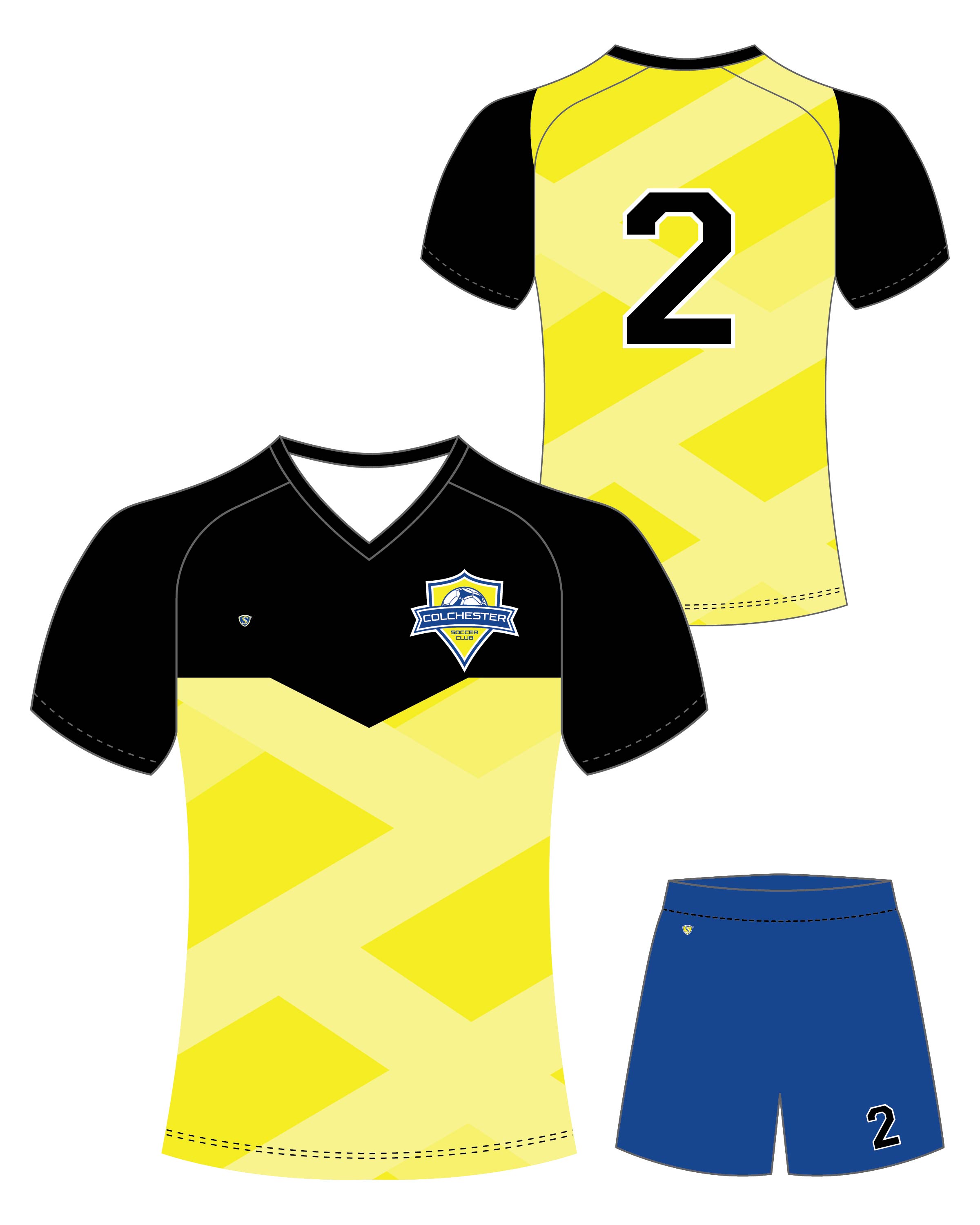 Custom Sublimated Soccer Uniform - Colchester 19