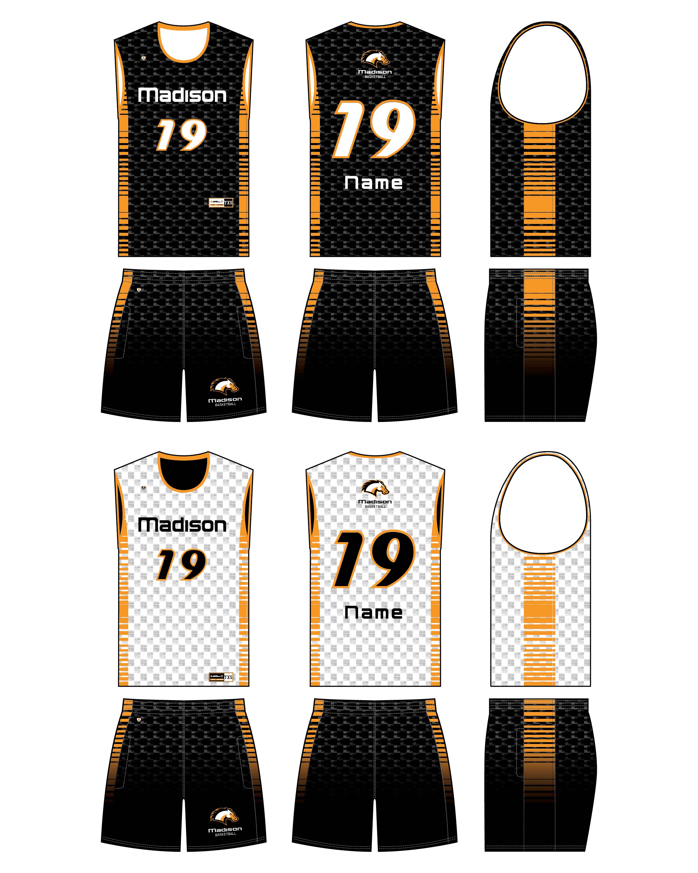 Custom Sublimated Basketball Uniform - Madison