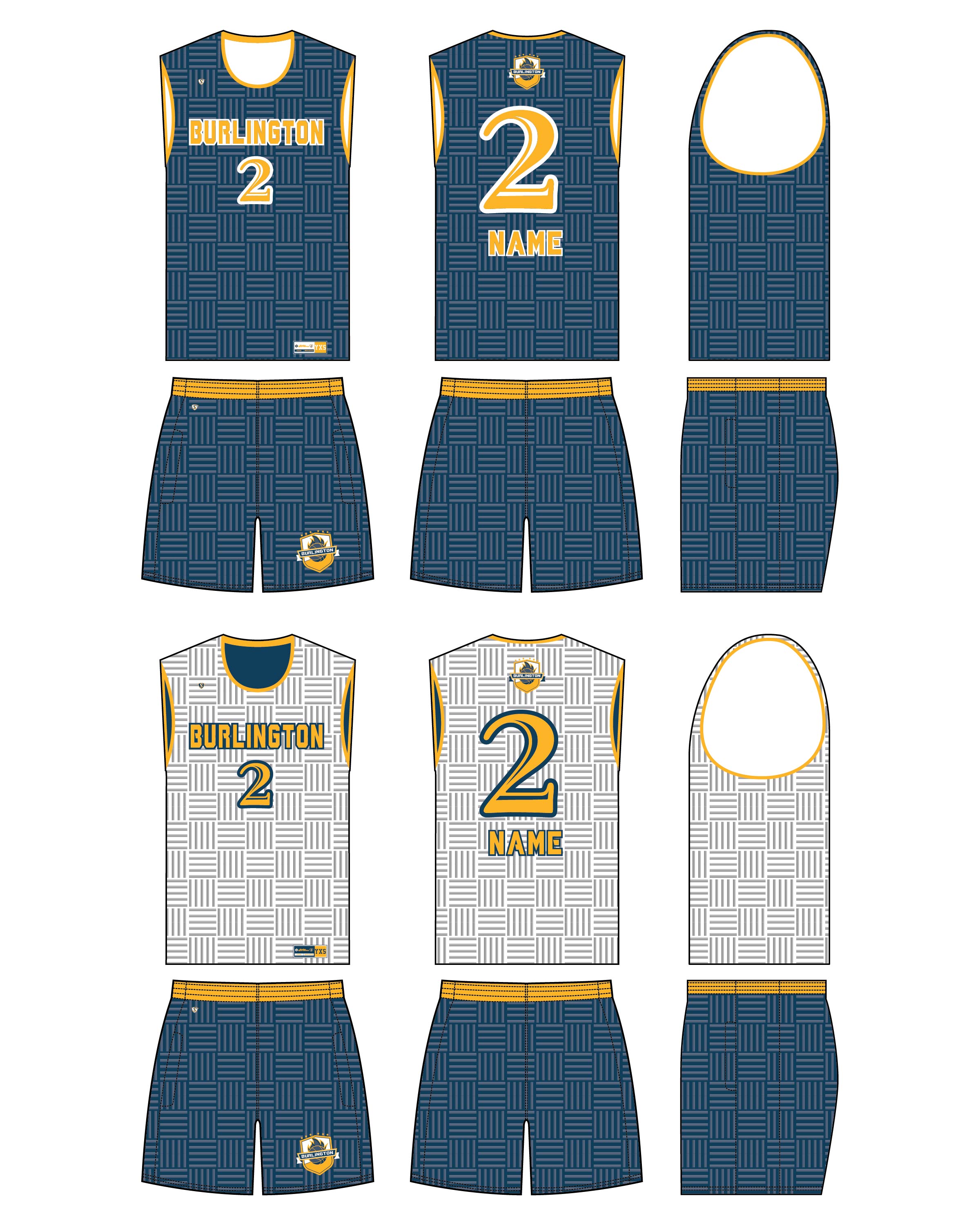 Custom Sublimated Basketball Uniform - Burlington