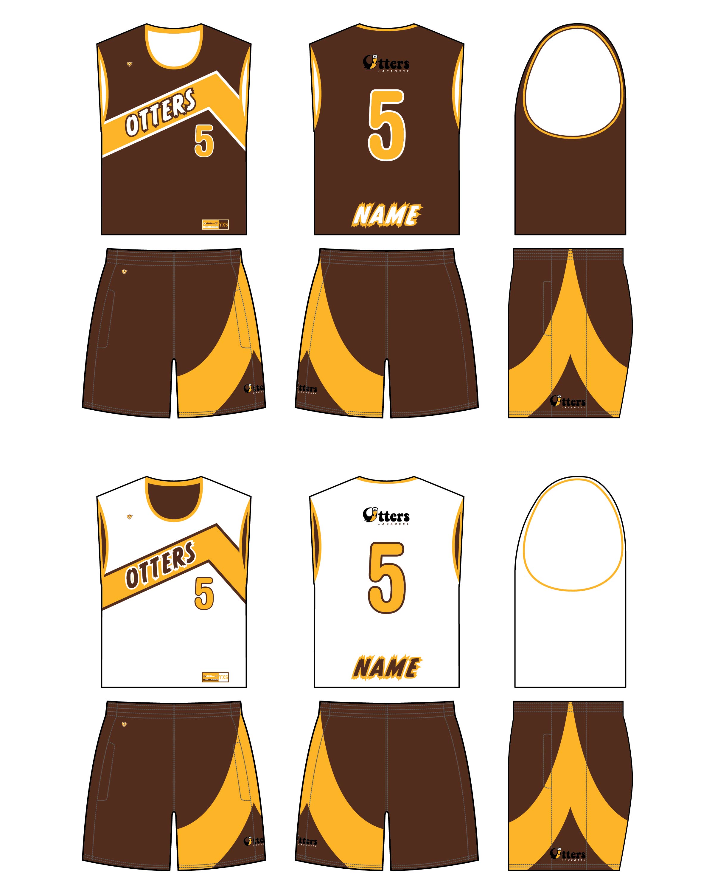 Custom Sublimated Lacrosse Uniform - Otters