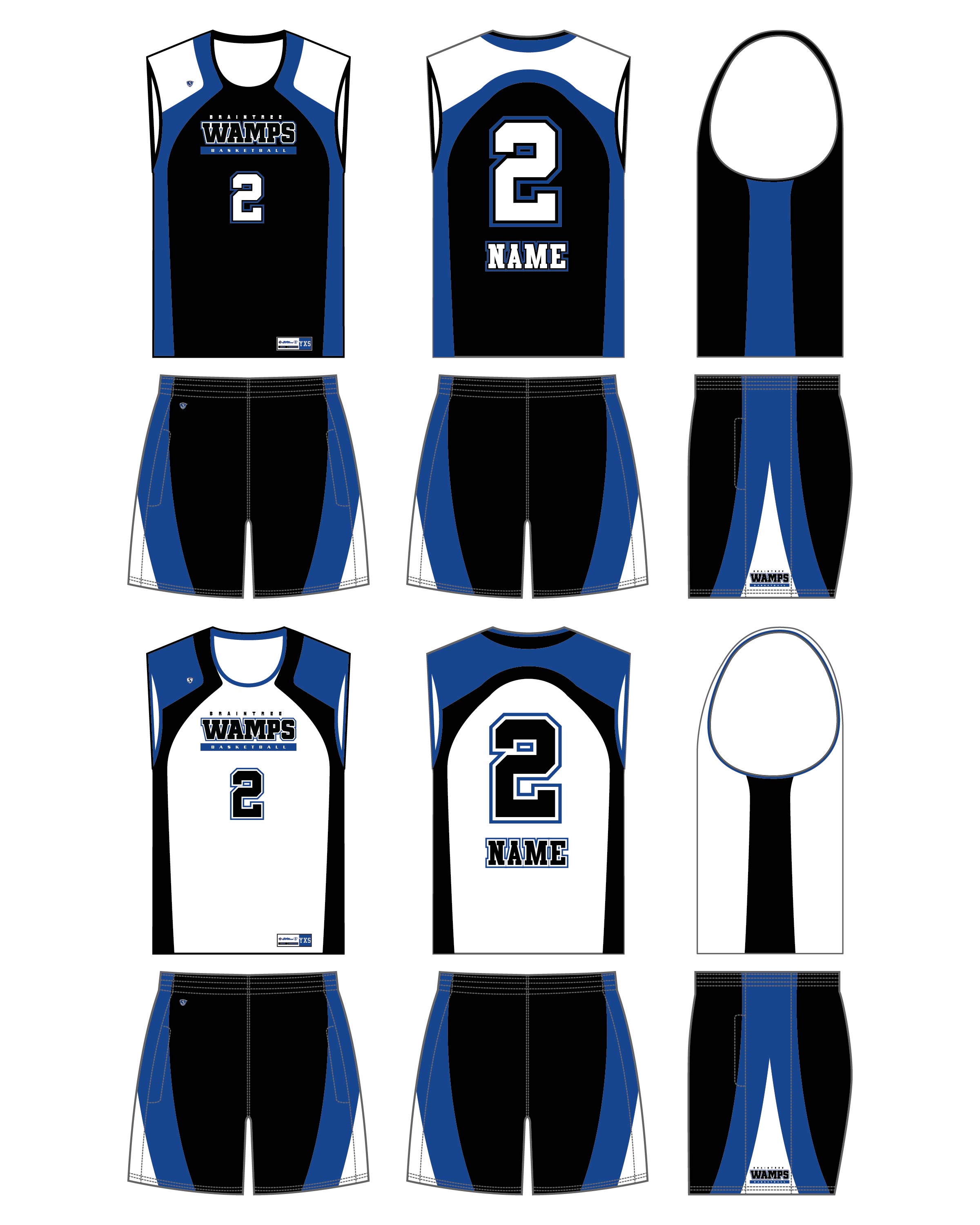 Custom Sublimaed Basketball Uniform - Braintree