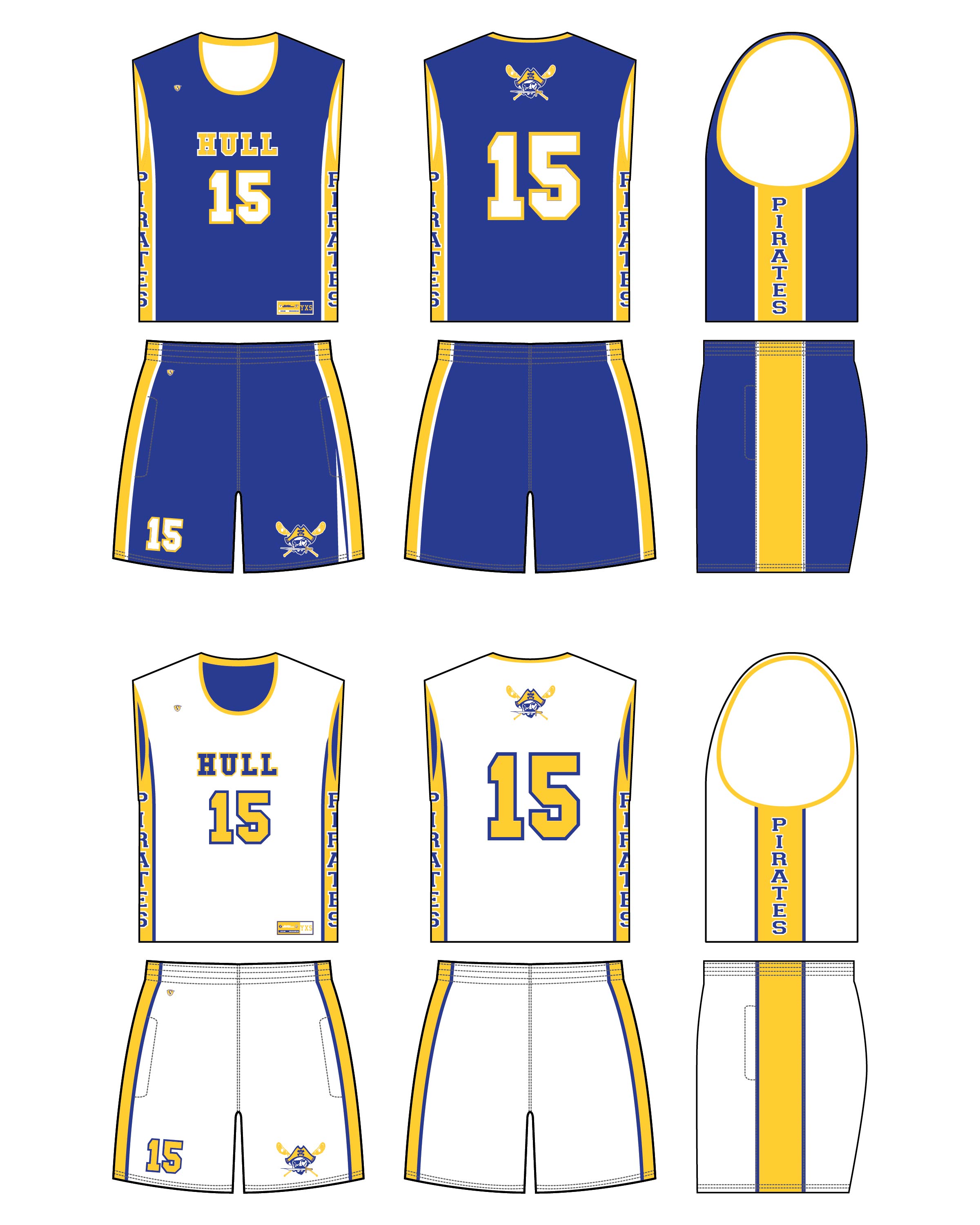 Custom Sublimated Lacrosse Uniform - Hull 3