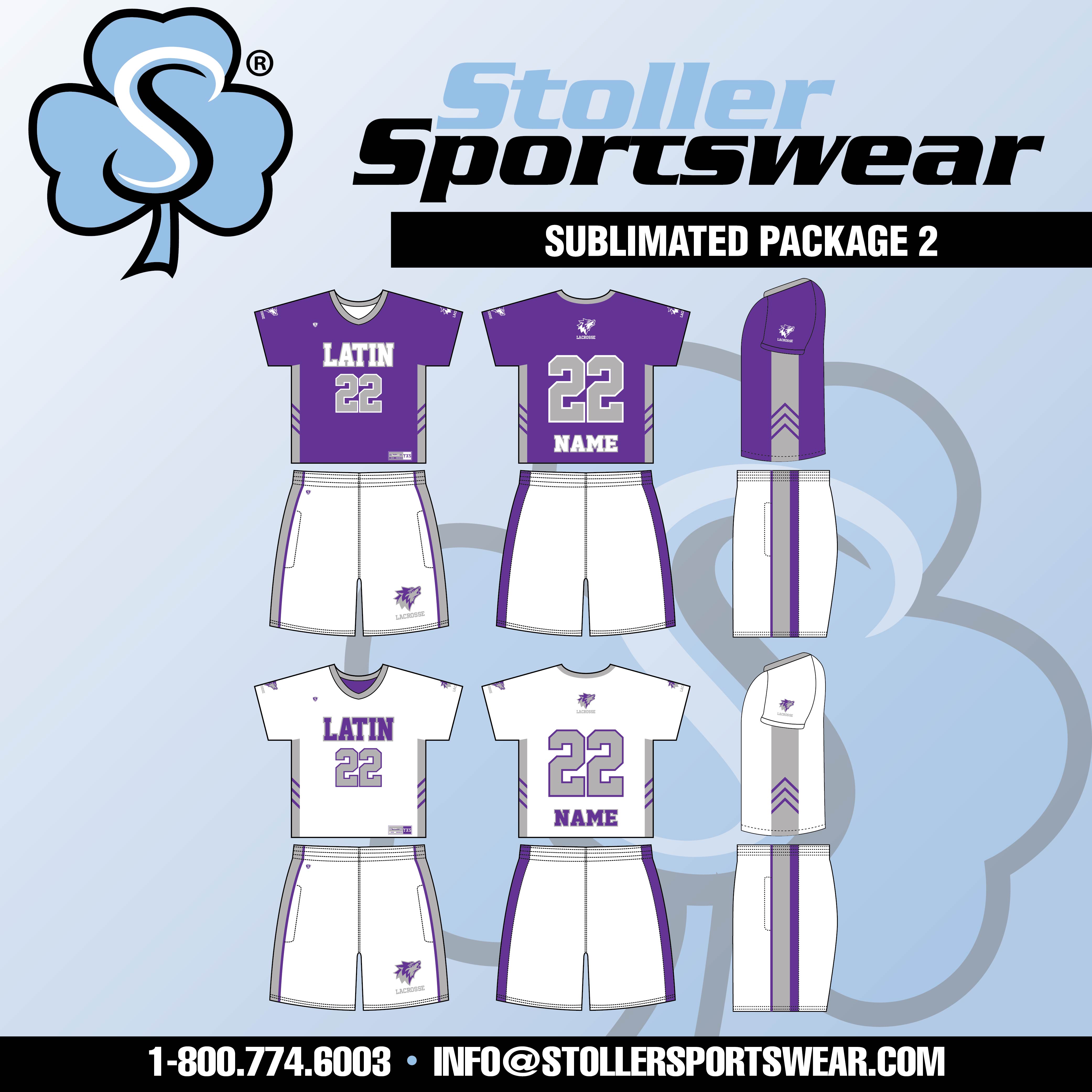 Custom Sublimated Lacrosse Uniform Wolves 3