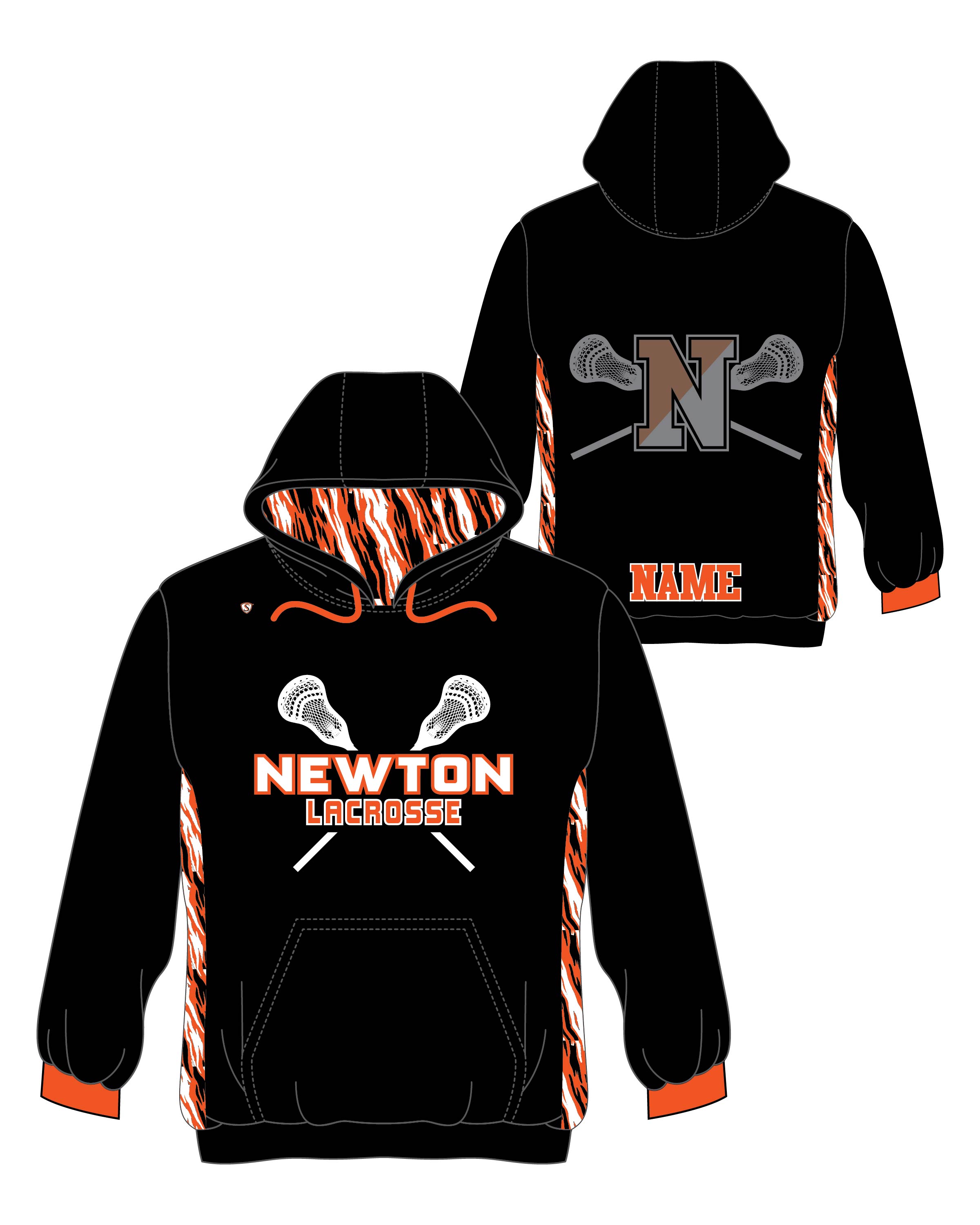 Custom Sublimated Hoodie - Newton Lacrosse